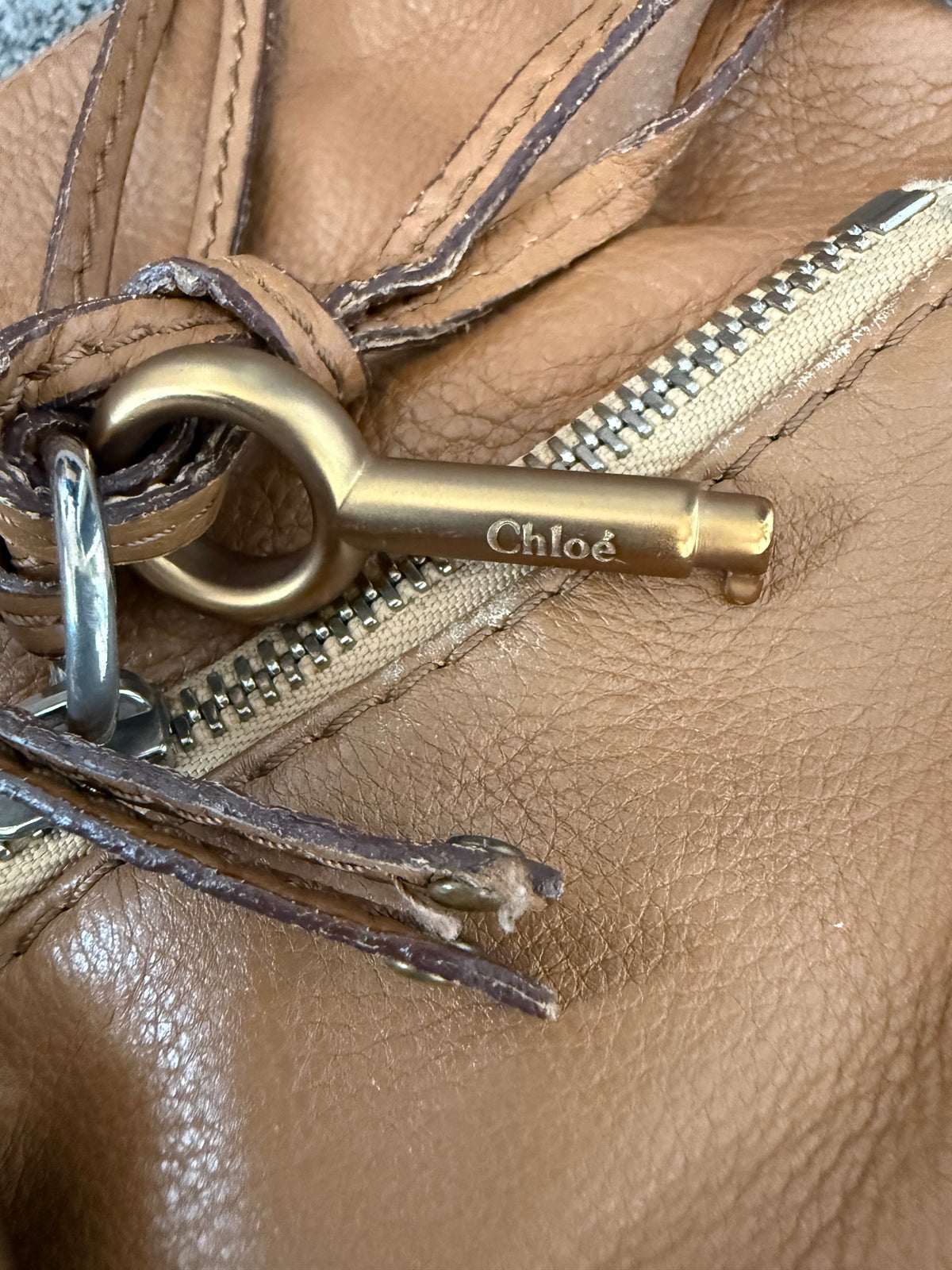 Chloé Paddington Tan Leather Shoulder Bag