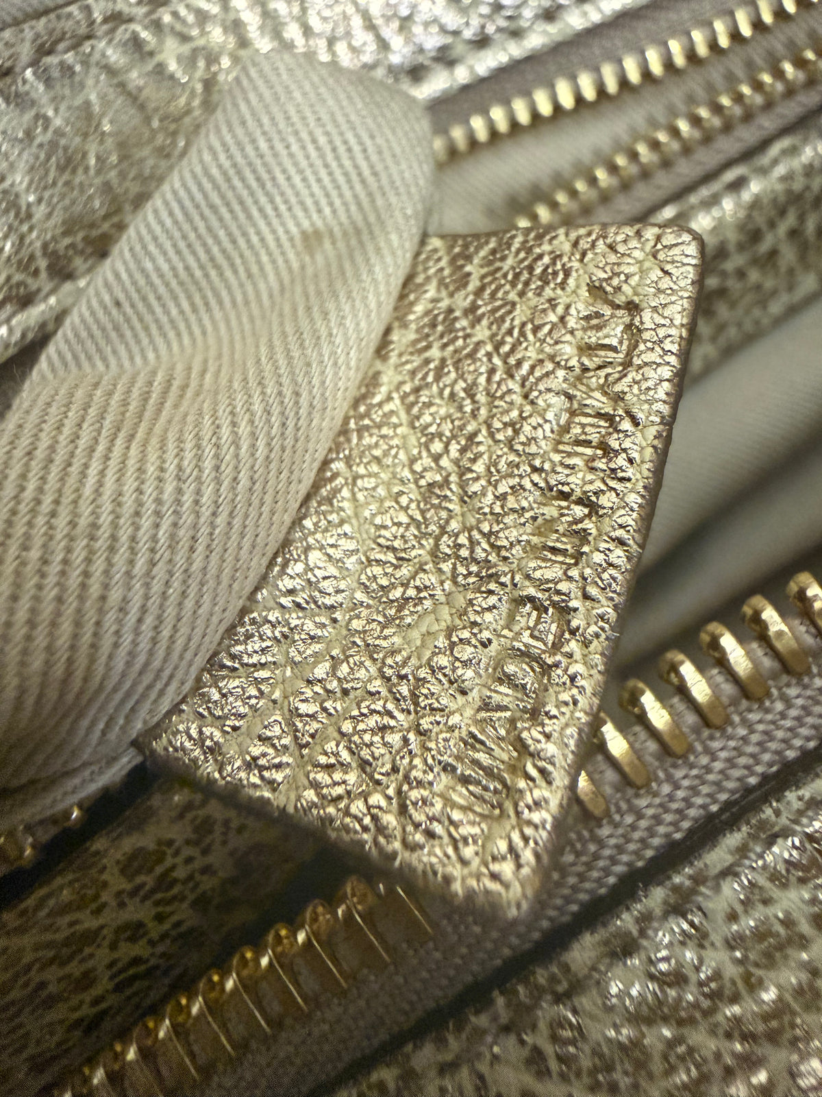 Chloe Ethel Metallic Gold Bag