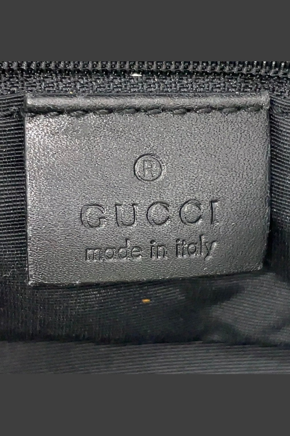 Gucci Leather & Canvas Grey & Black Shoulder Bag