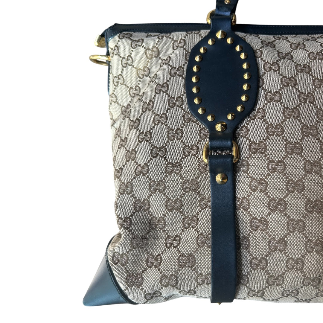 Gucci Patti Studded Large Shoulder Bag