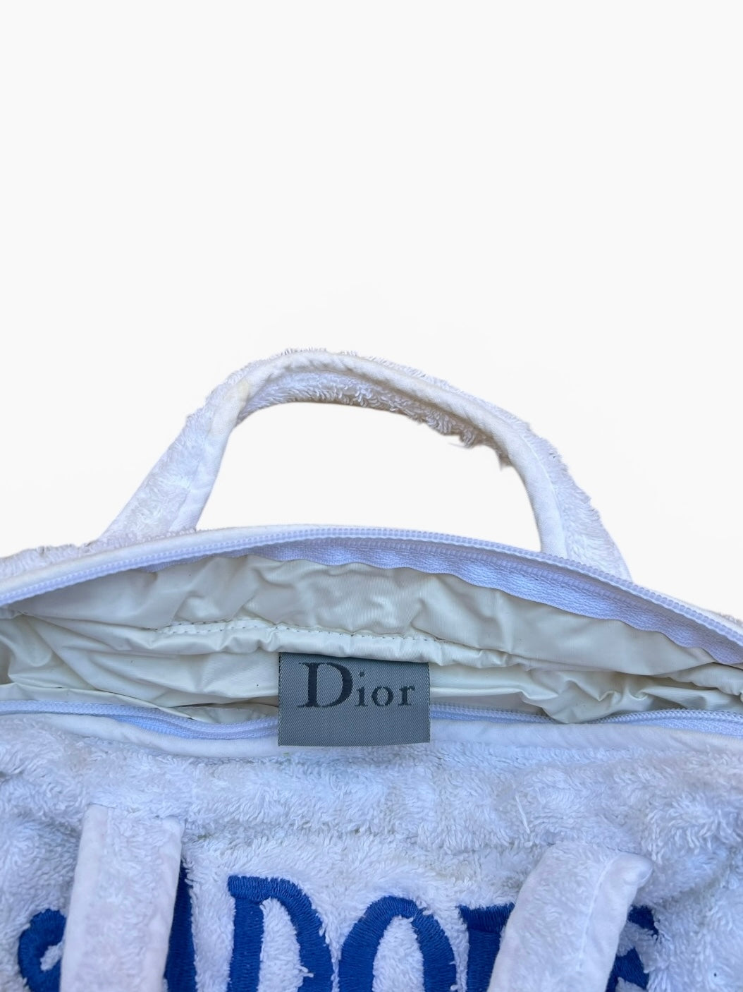 Christian Dior Terry Cloth Bag