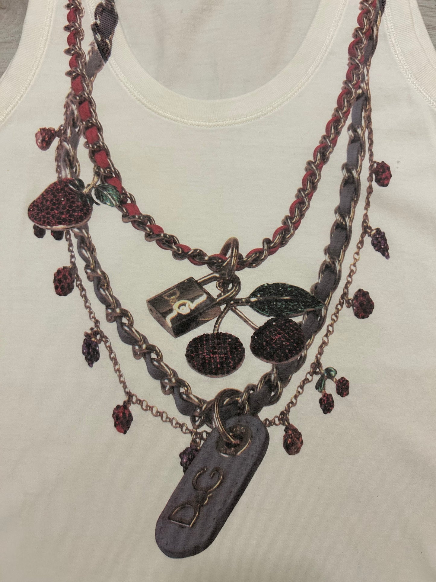 Dolce & Gabbana Layered Necklace Tank