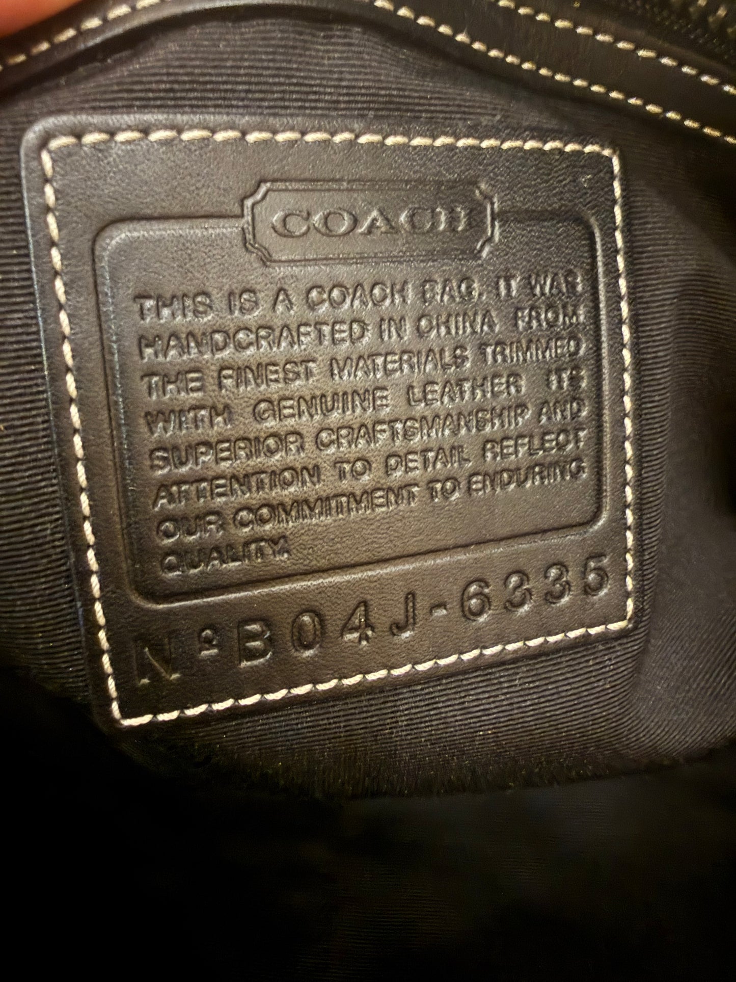 Coach Signature Canvas Leather Tote