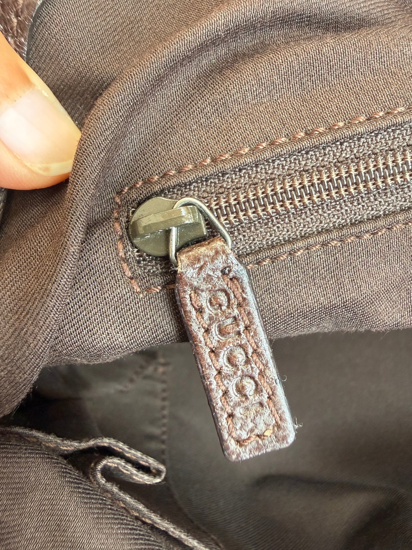 Gucci Monogram Canvas Shoulder Bag