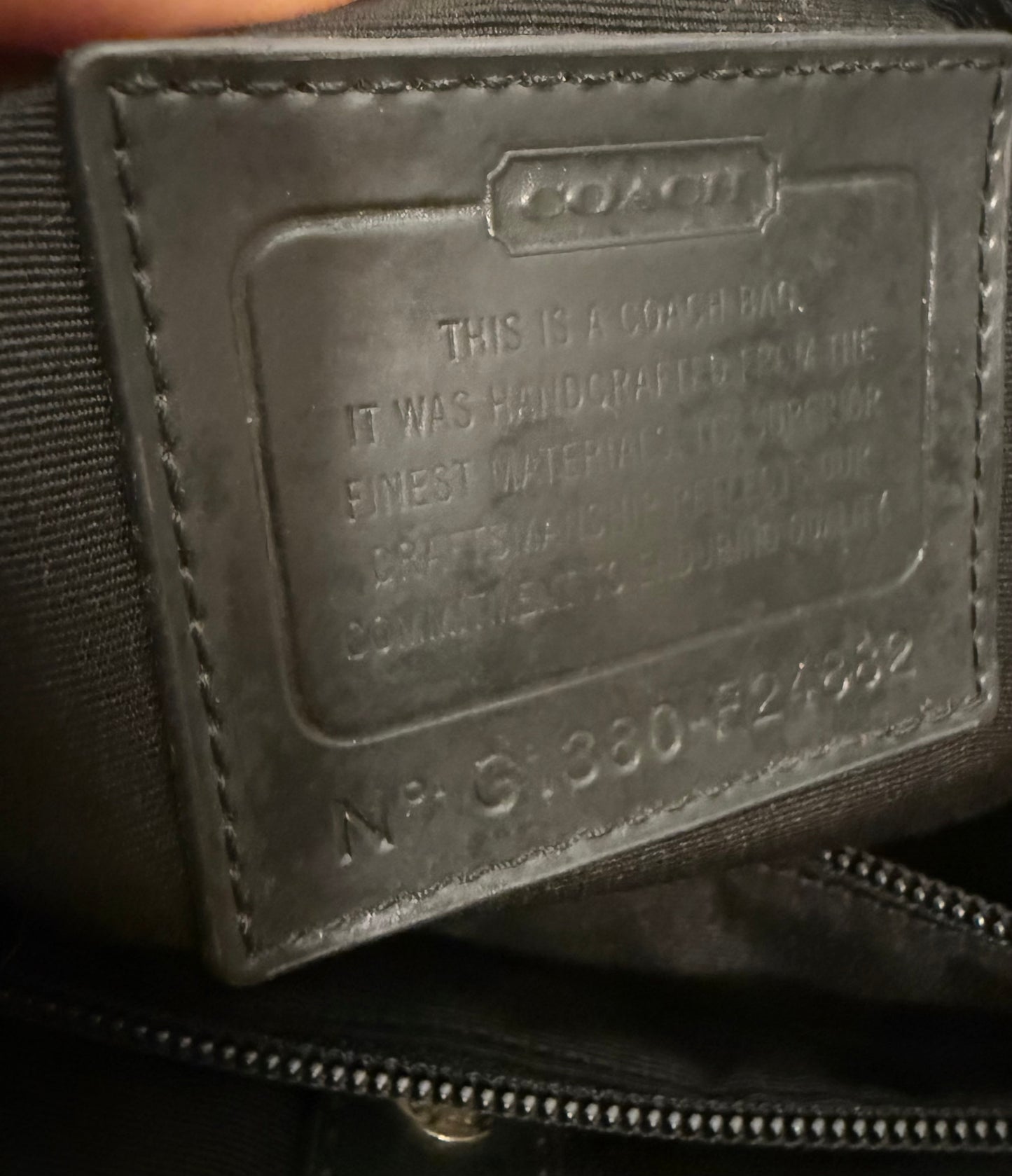 Coach Python Tote