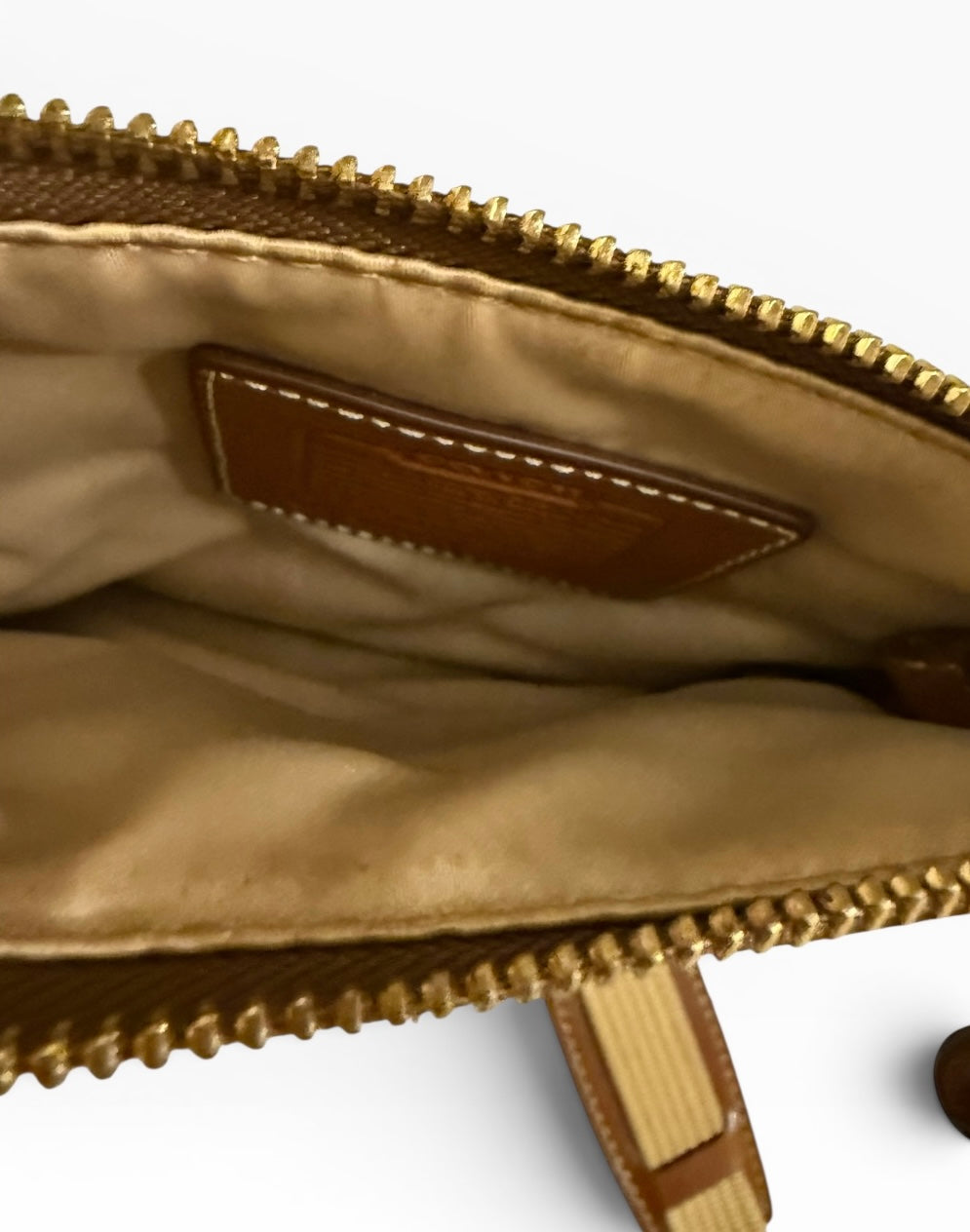 Coach Signature Stripe Swingpack Crossbody Bag