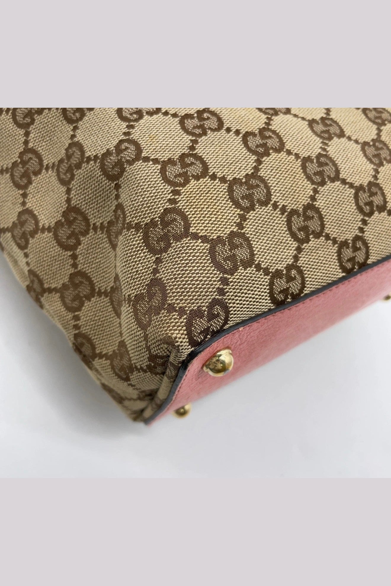 Gucci Eclipse Pink Leather Monogram Shoulder Bag