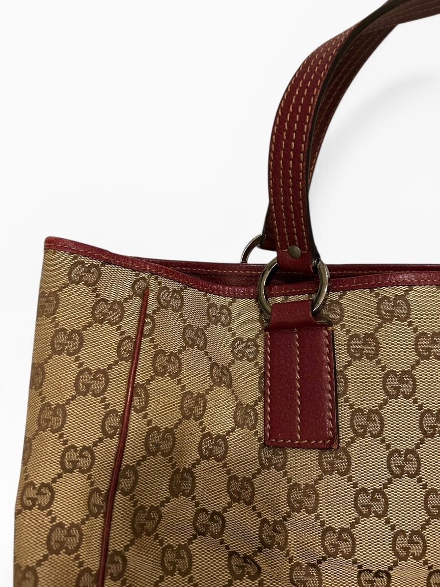 Gucci Monogram Tote Shoulder Bag