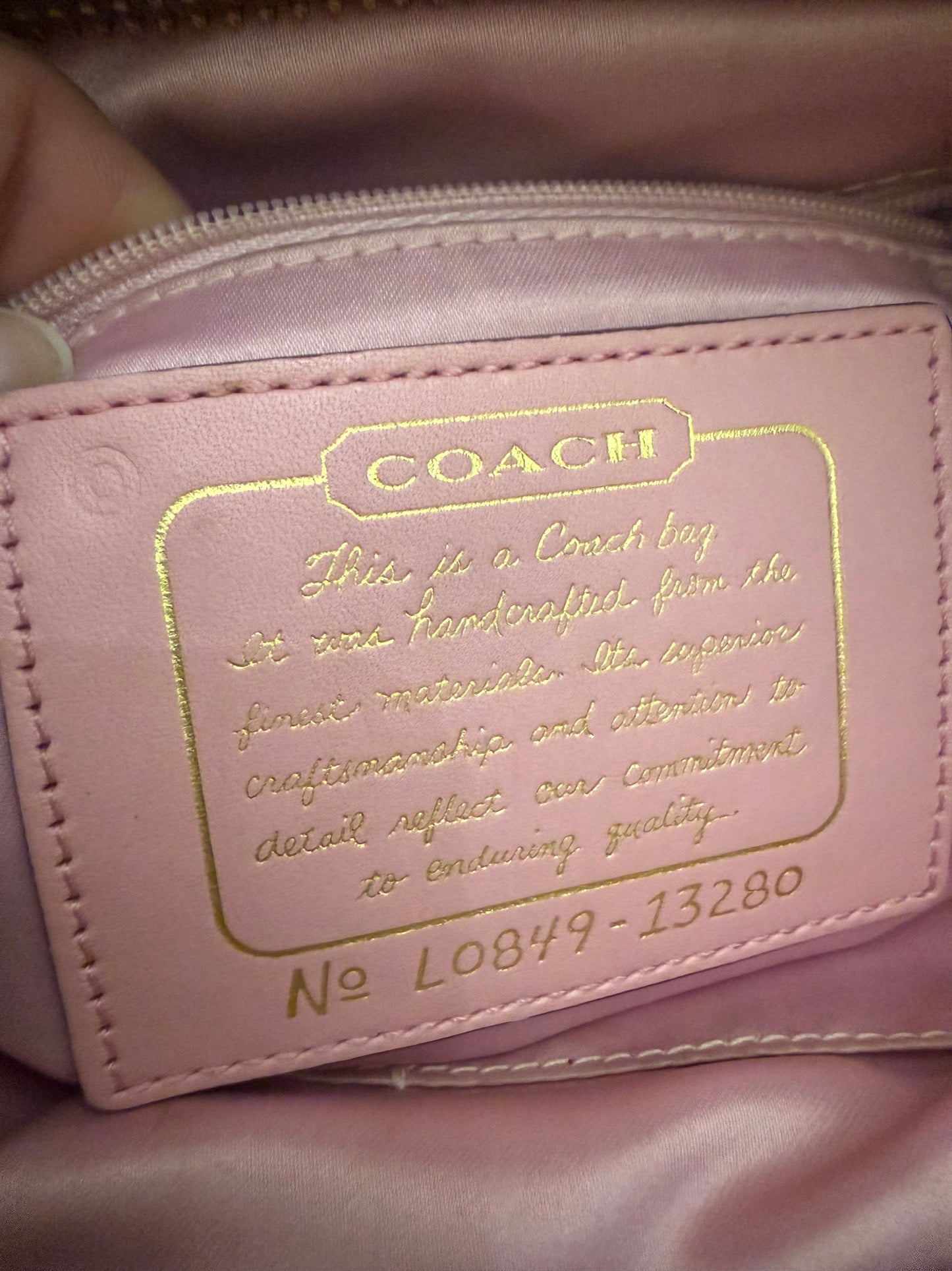 Coach Gold Tote