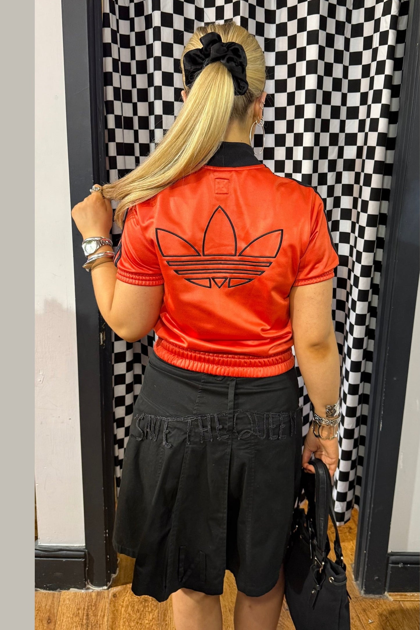 Save The Queen Black Embroidered Skirt
