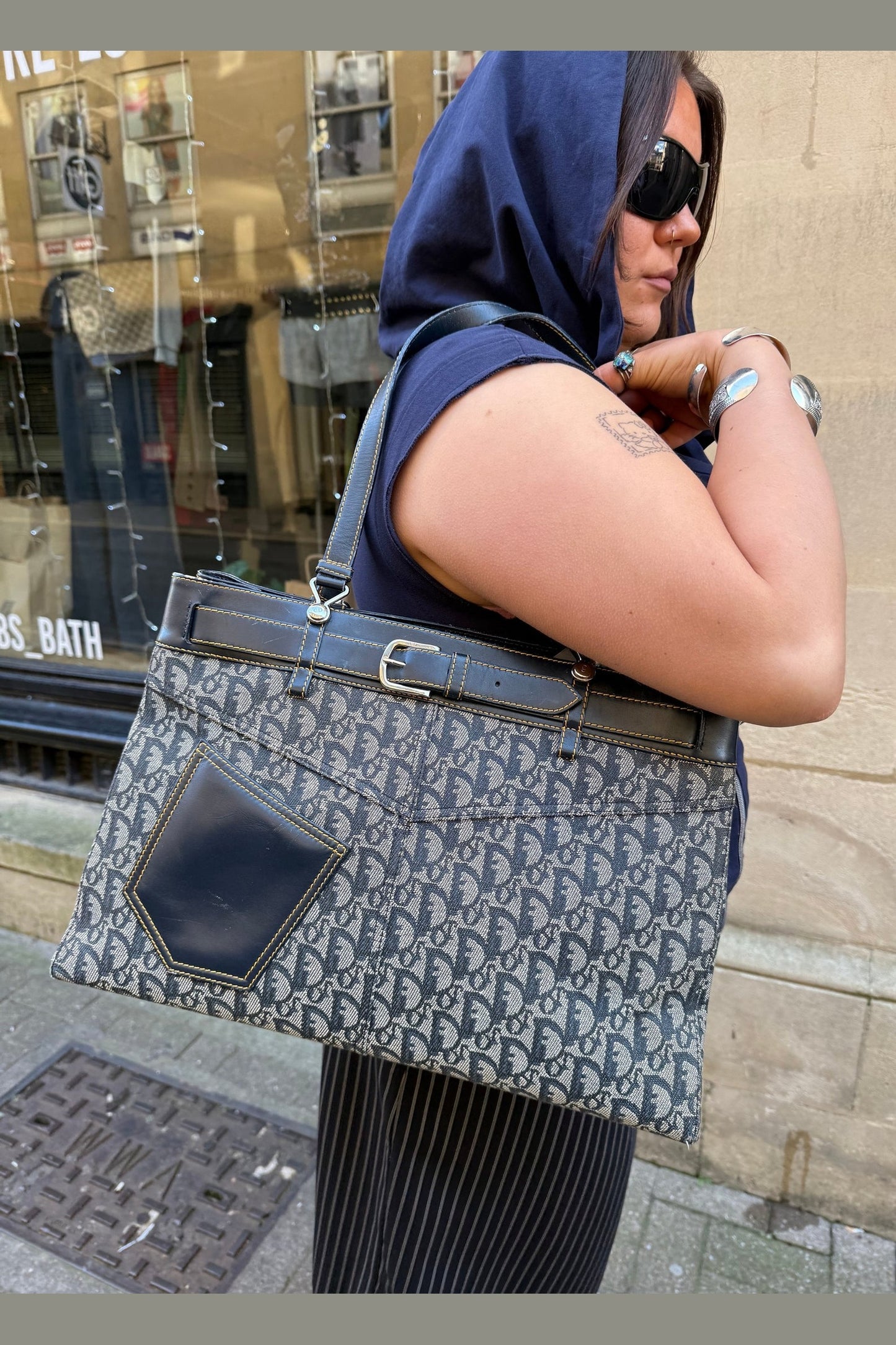Christian Dior Rare Large Trotter Shoulder Bag