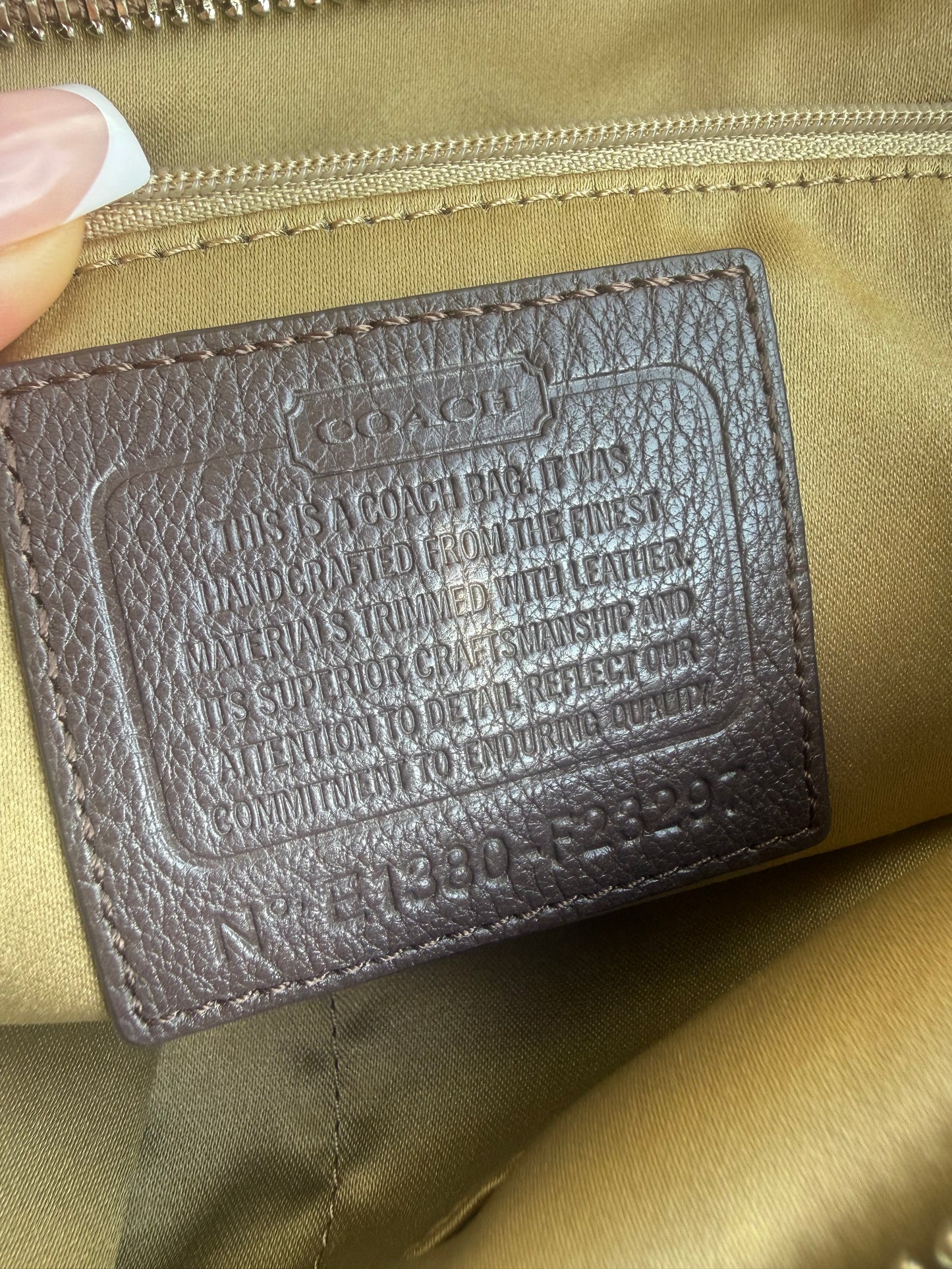 Coach Signature Jacquard Shoulder Tote Bag F23297