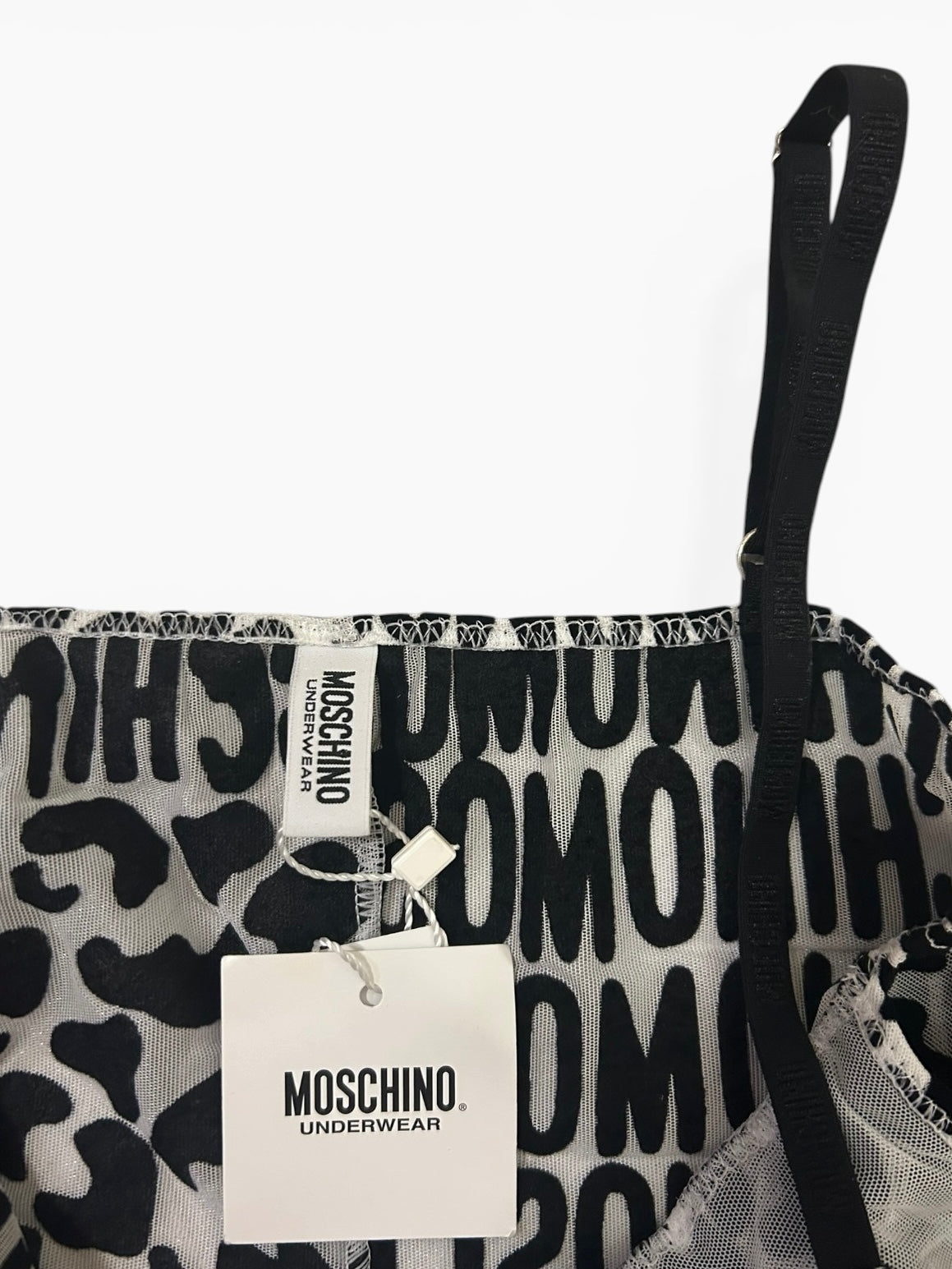 Moschino Mesh Logo Dress