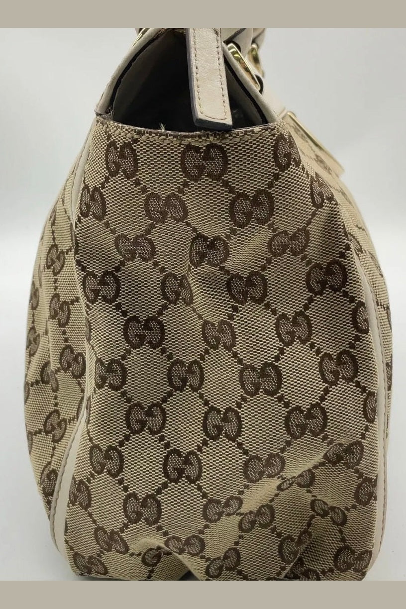 Gucci Leather & Canvas Abbey Shoulder Bag