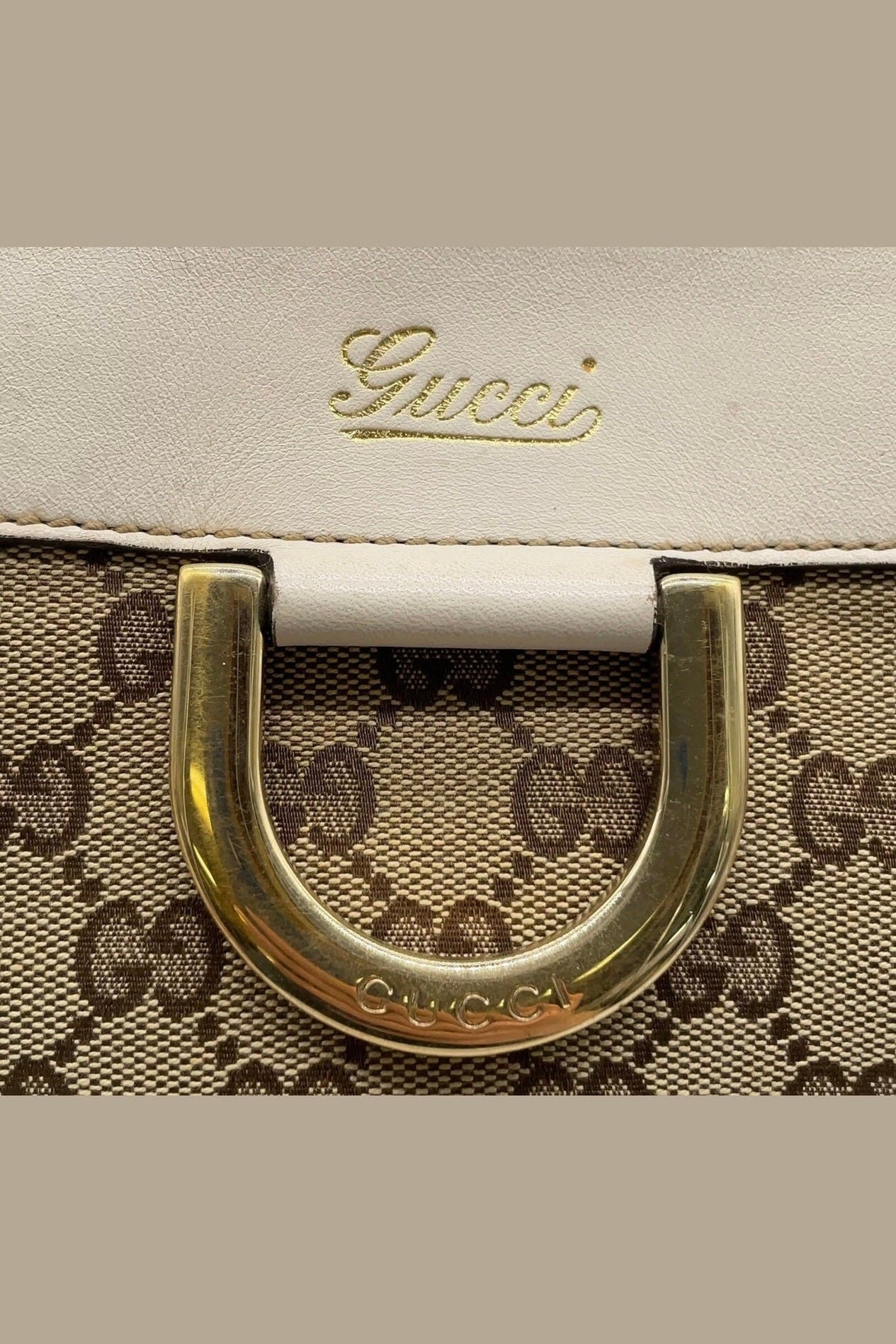 Gucci Leather & Canvas Abbey Shoulder Bag