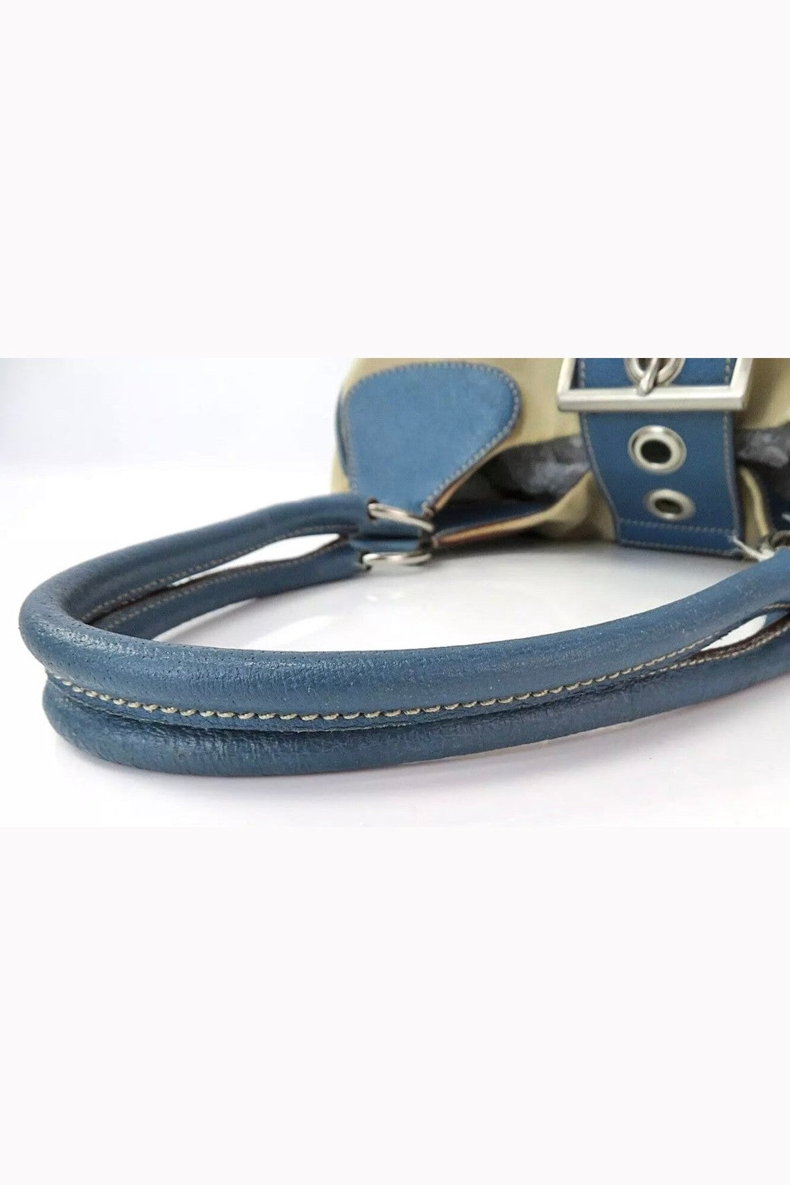 Prada Nylon & Leather Moon Large Shoulder Bag