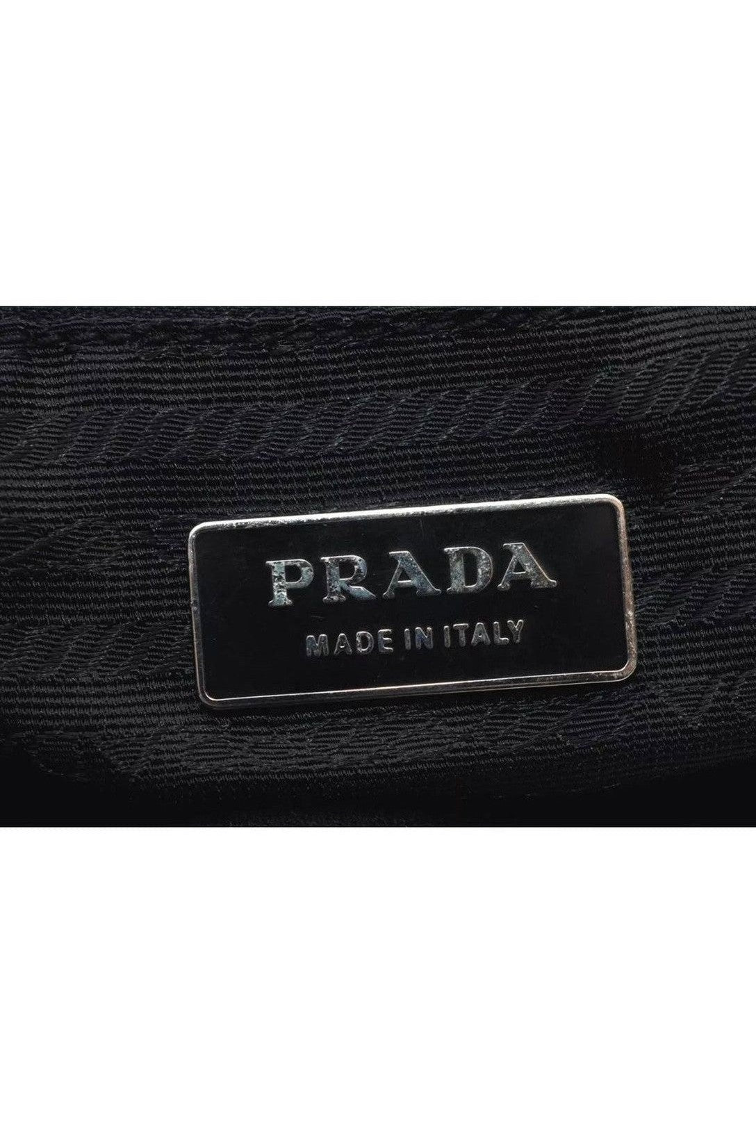 Prada Nylon & Leather Moon Large Shoulder Bag