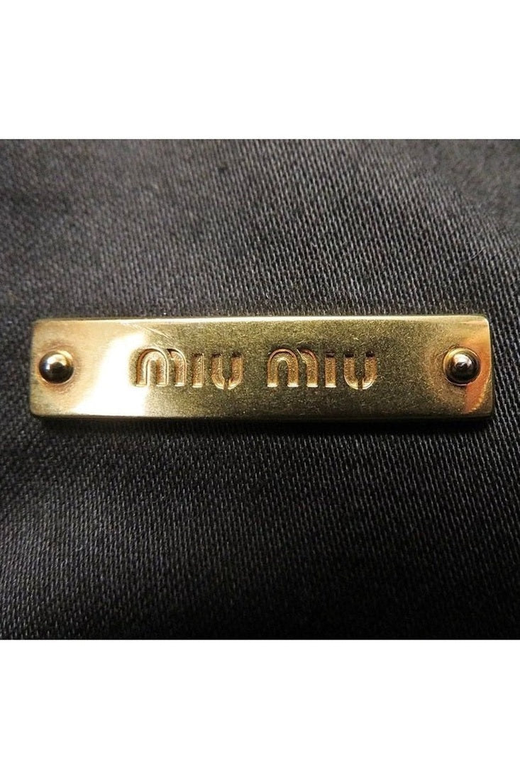 MIU MIU Leather Ribbon Shoulder Bag