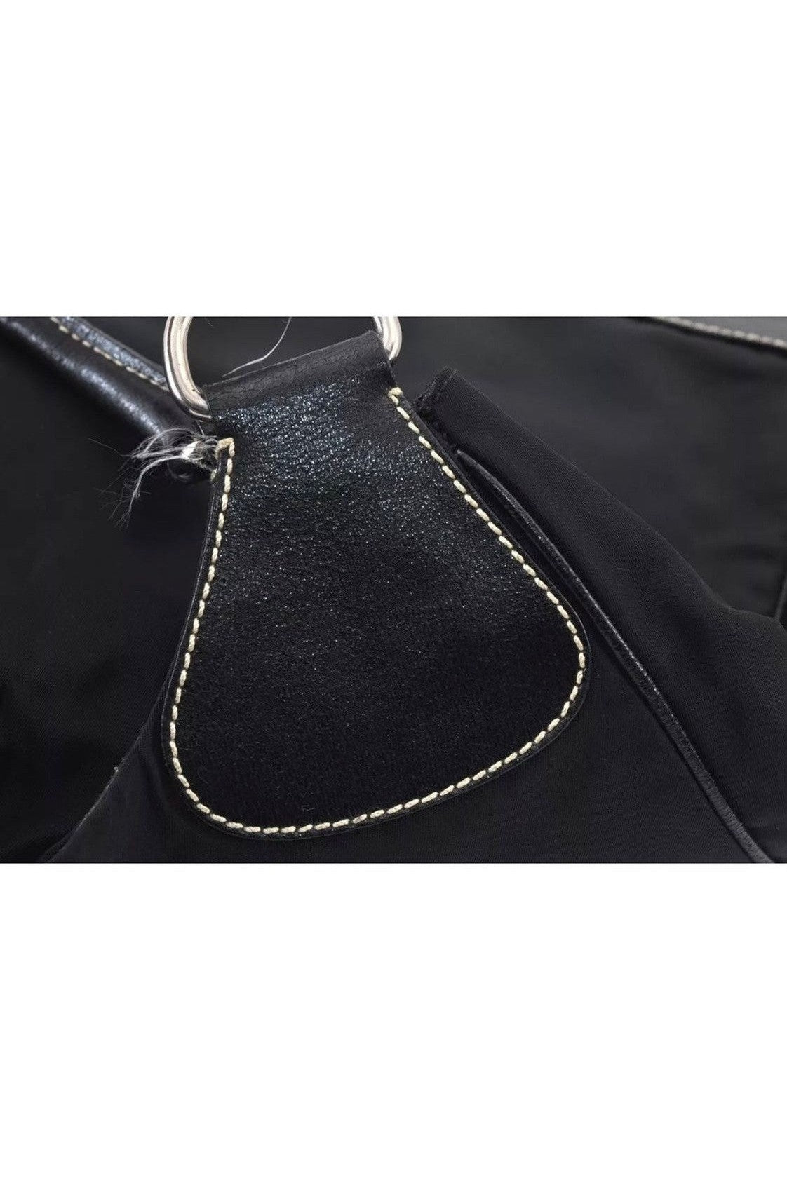 Prada Nylon & Leather Moon Large Shoulder Bag