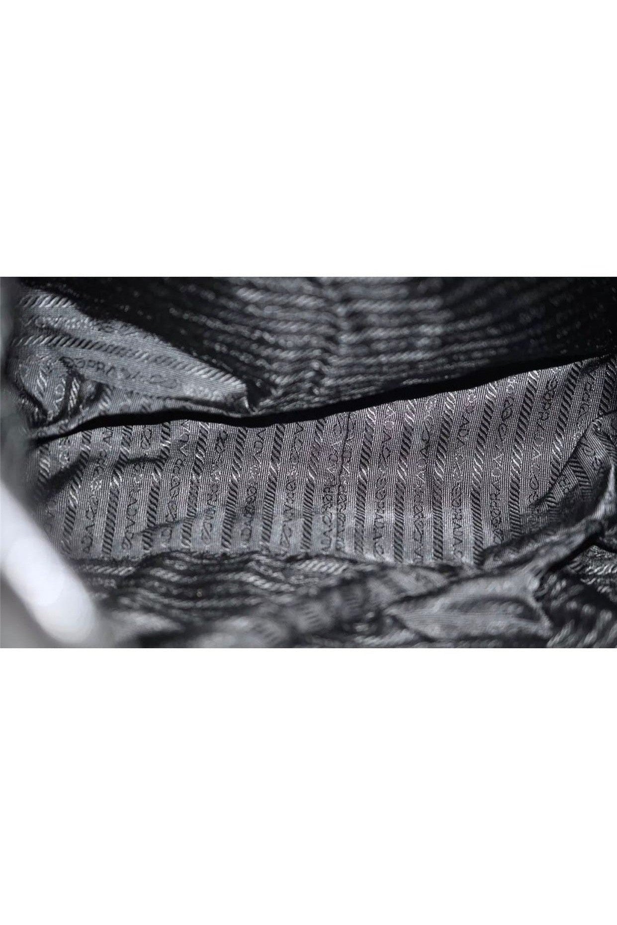 Prada Nylon & Leather Moon Large Shoulder Bag