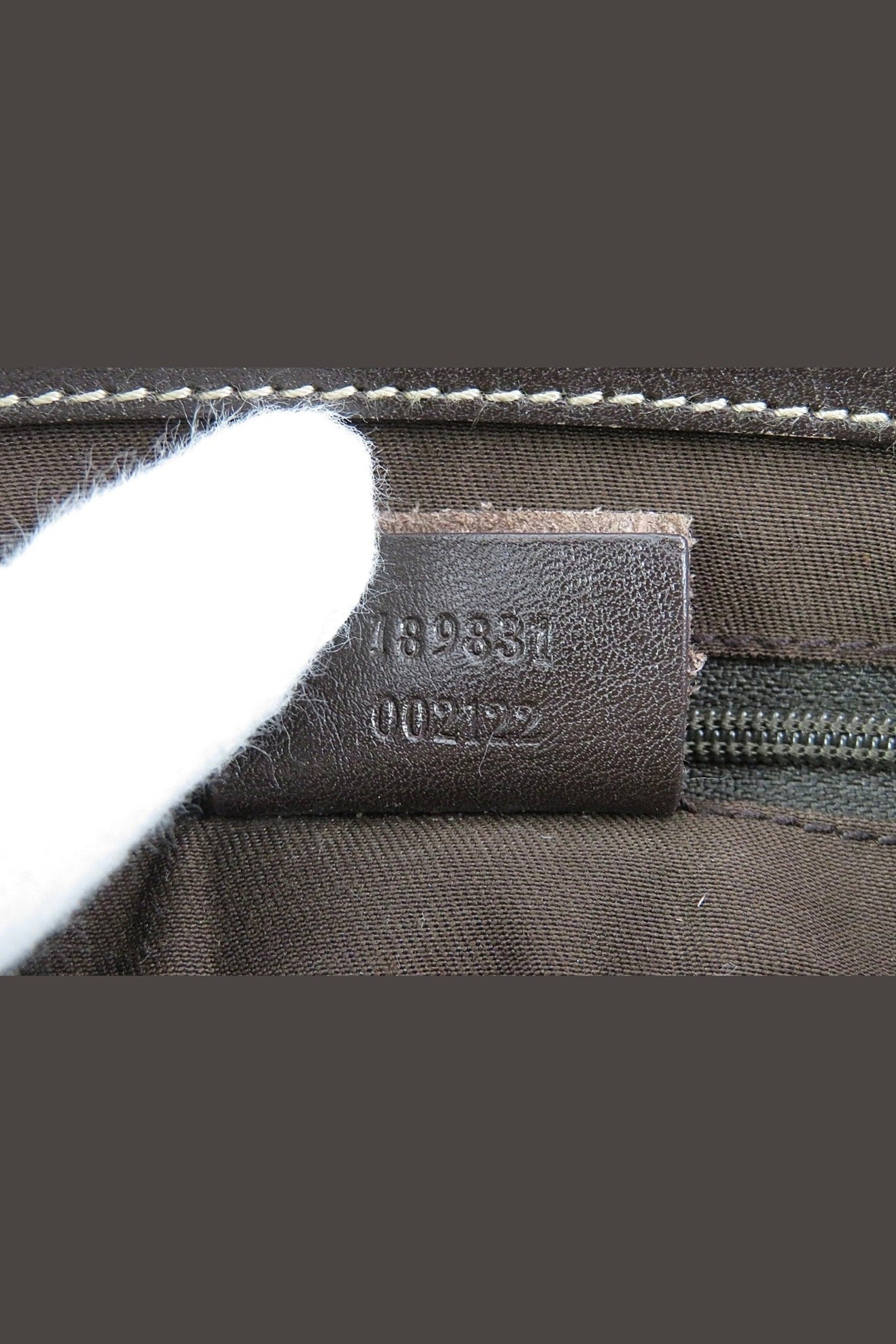 Gucci Abbey Leather & Canvas Shoulder Bag