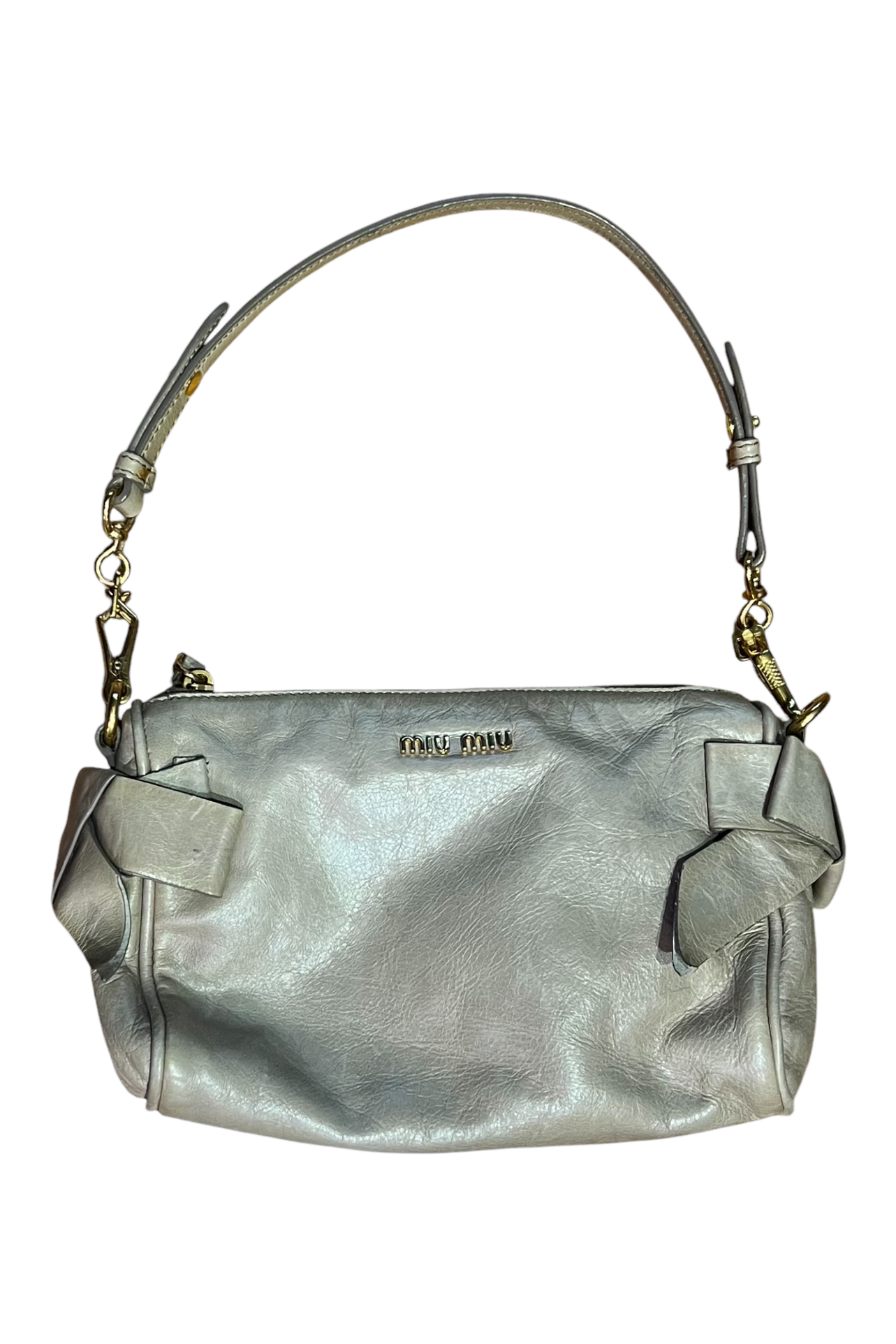 MIU MIU Leather Ribbon Shoulder Bag