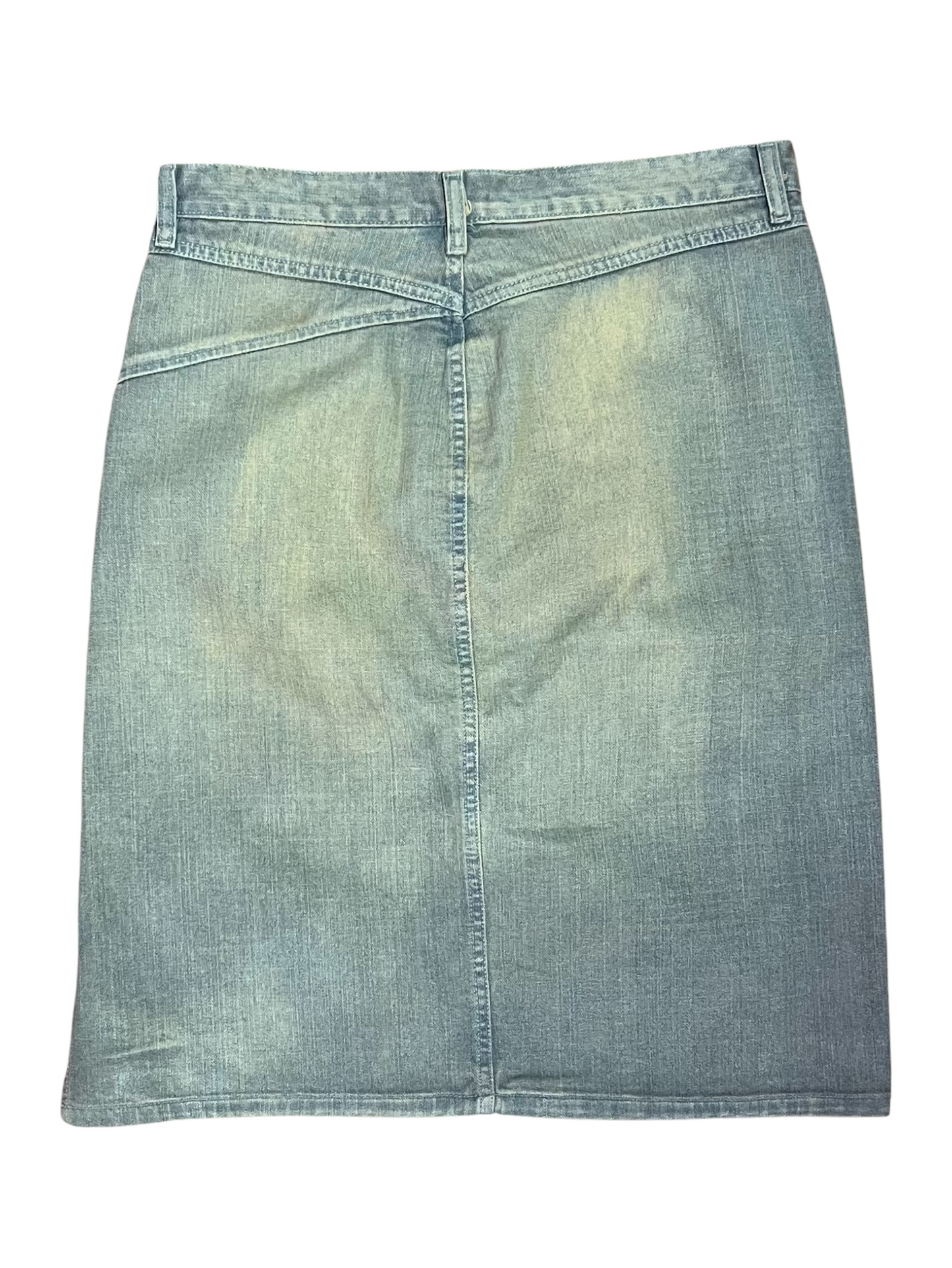 Diesel Y2K Green Wash Denim Skirt