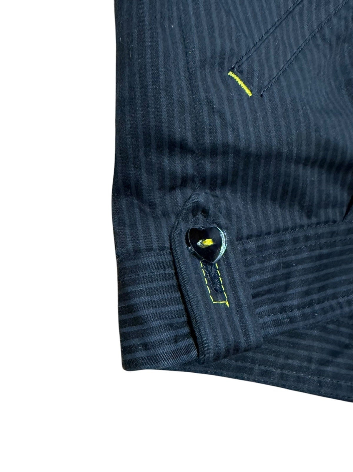 River Island Y2K Pinstripe Mini Black Shorts