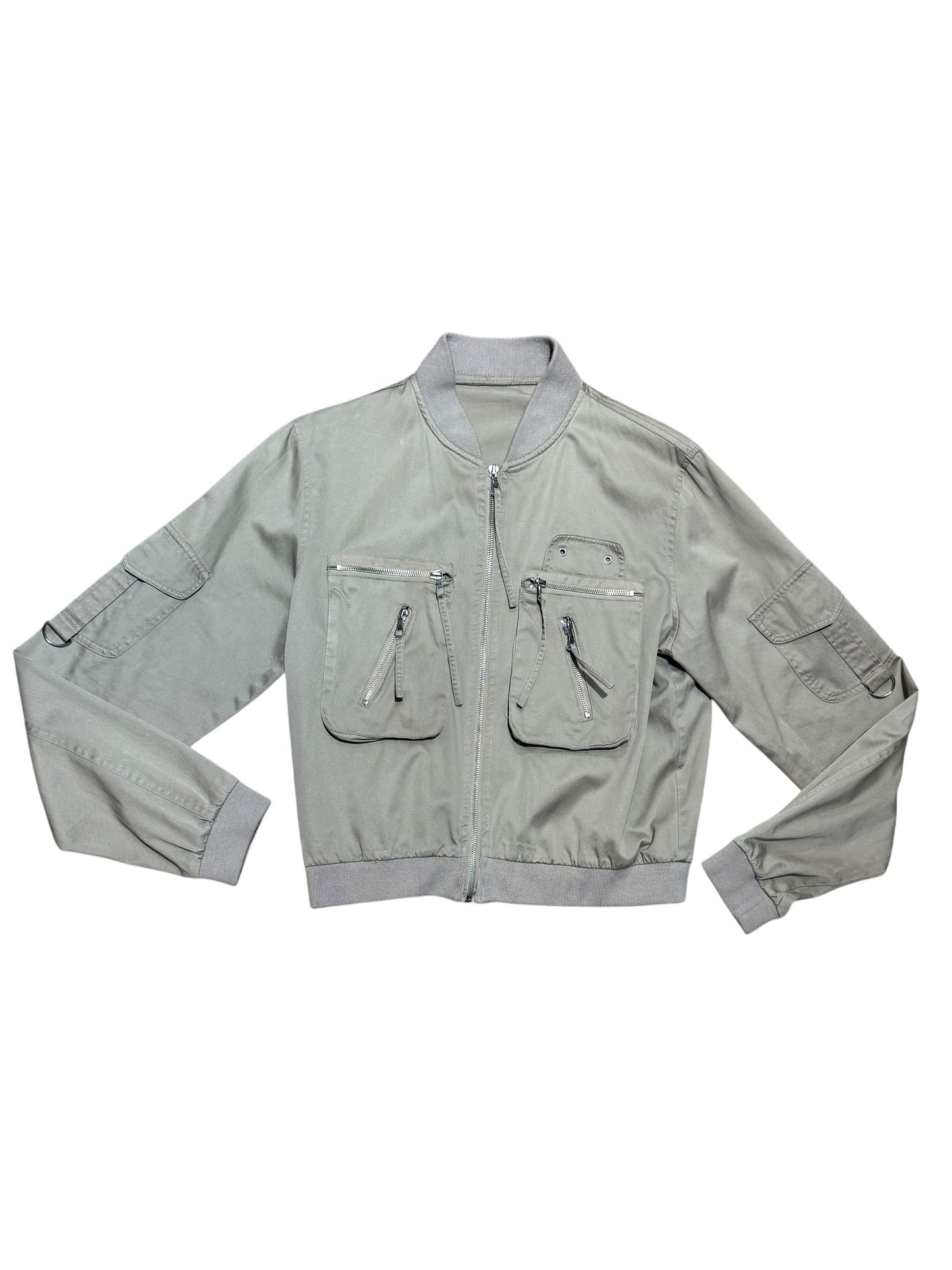 Y2K Utility Bomber Jacket
