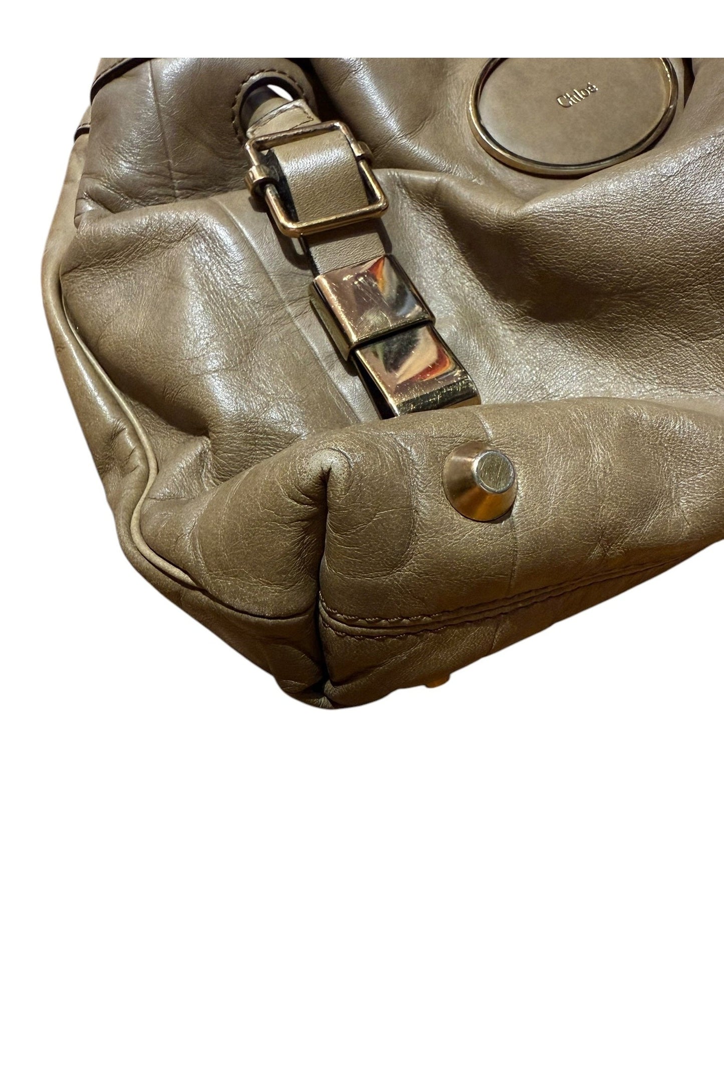 Chloe Beige Victoria 2-Way Handbag