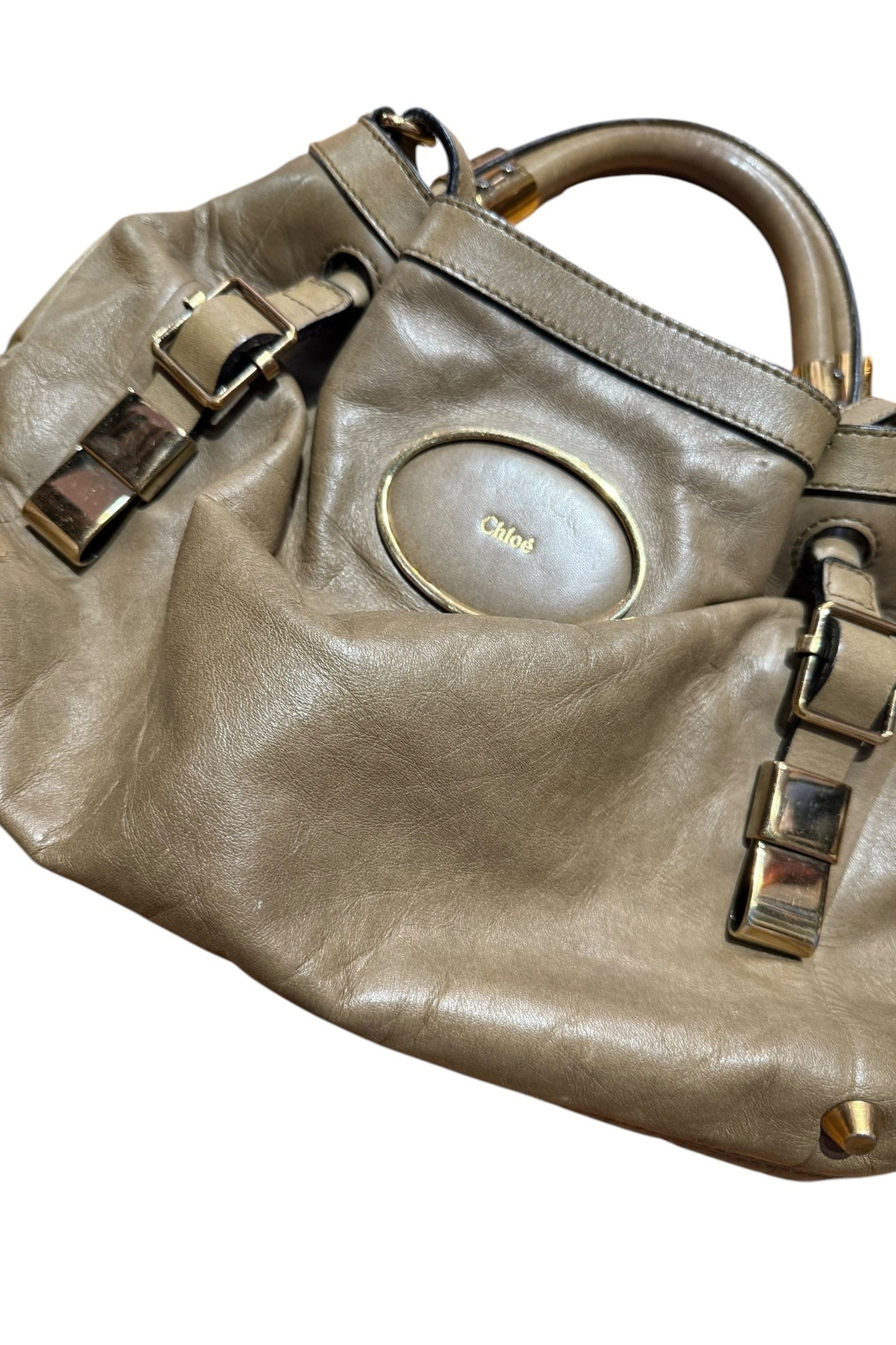 Chloe Beige Victoria 2-Way Handbag