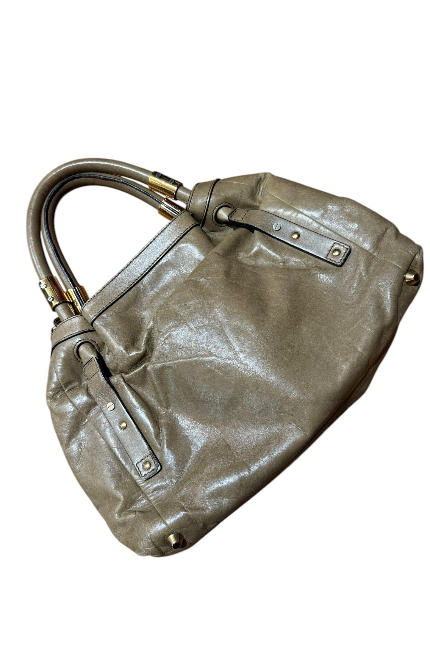 Chloe Beige Victoria 2-Way Handbag