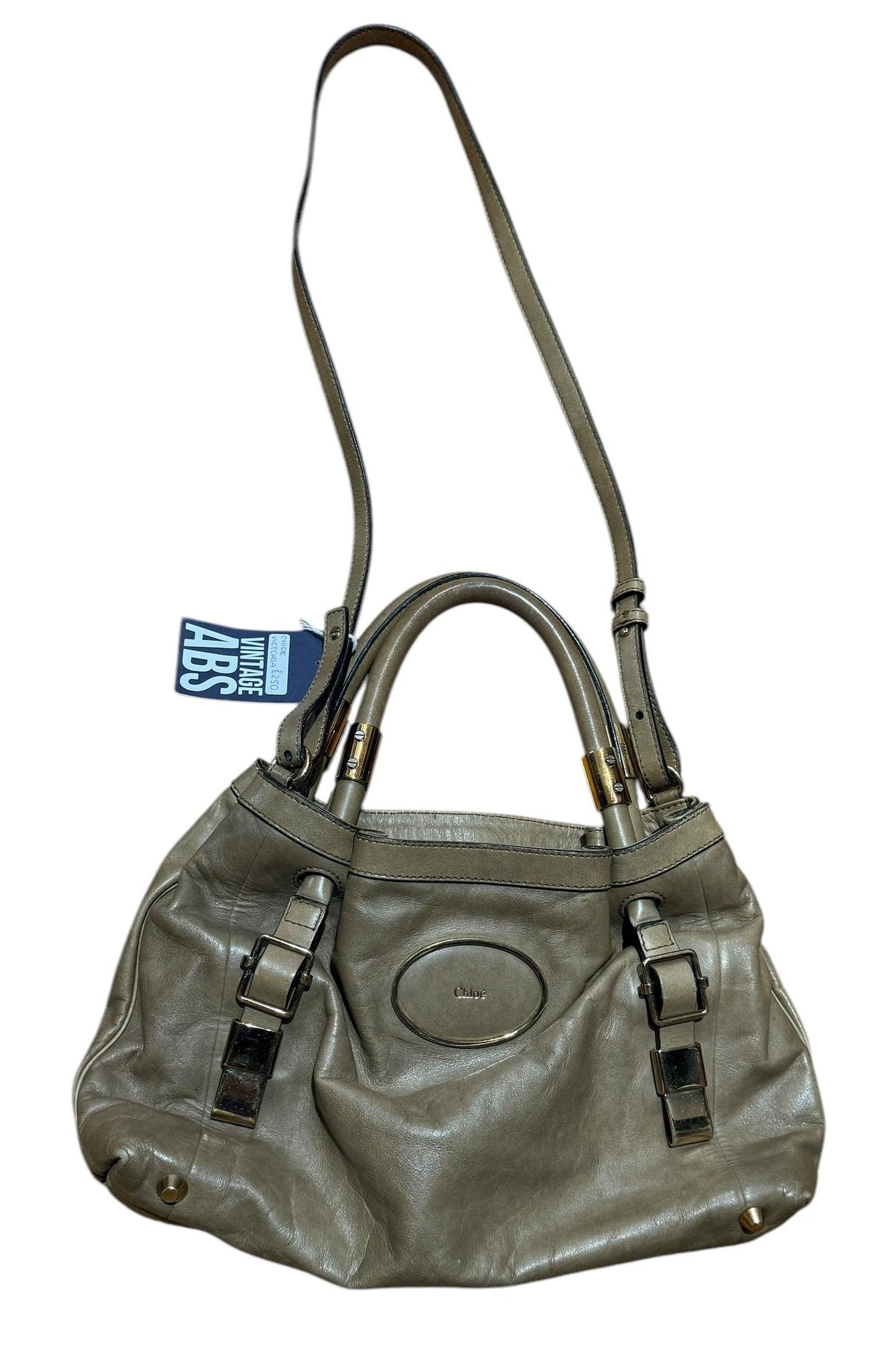Chloe Beige Victoria 2-Way Handbag