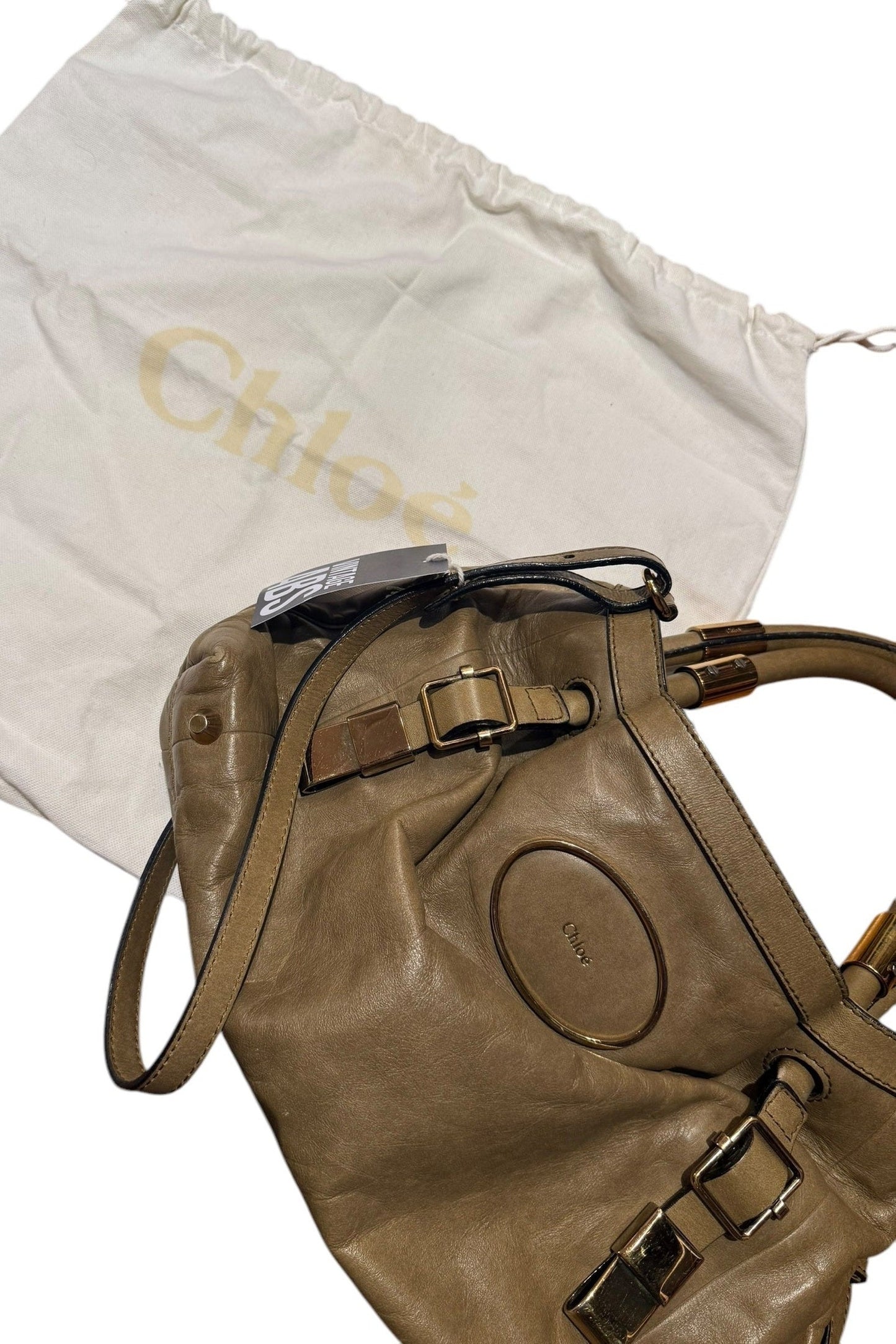 Chloe Beige Victoria 2-Way Handbag