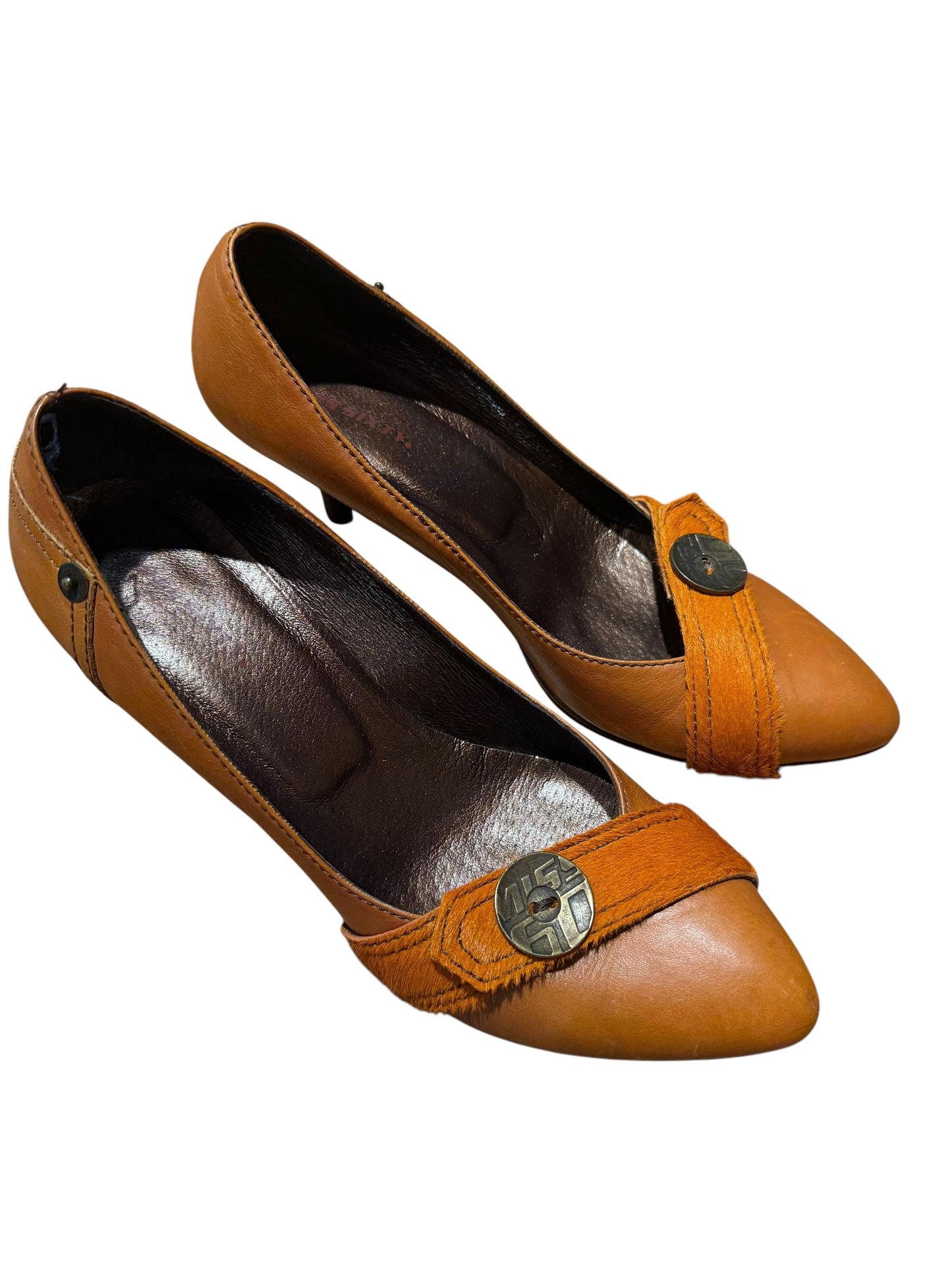 Miss Sixty Burnt Orange Leather Heels