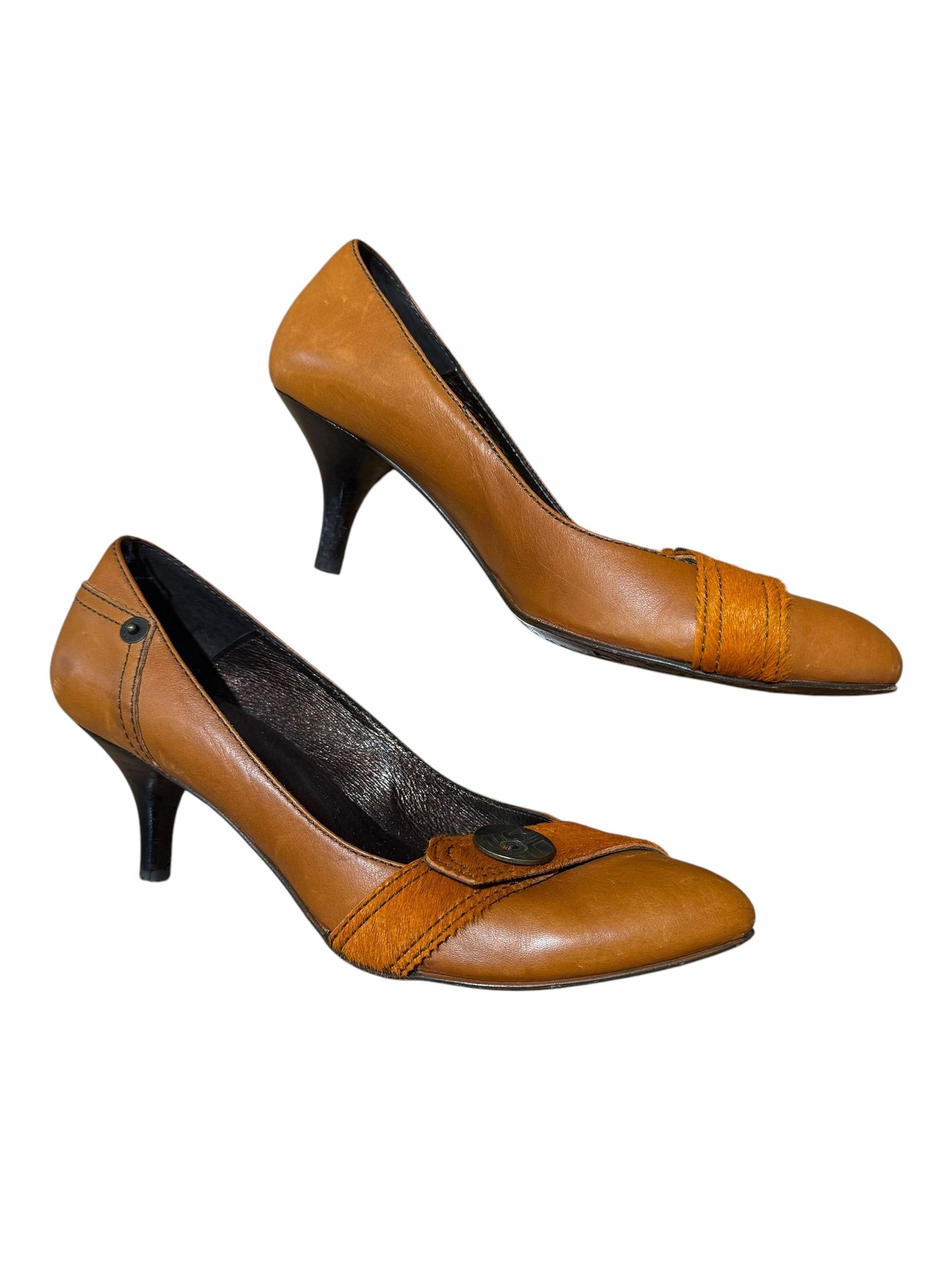 Miss Sixty Burnt Orange Leather Heels