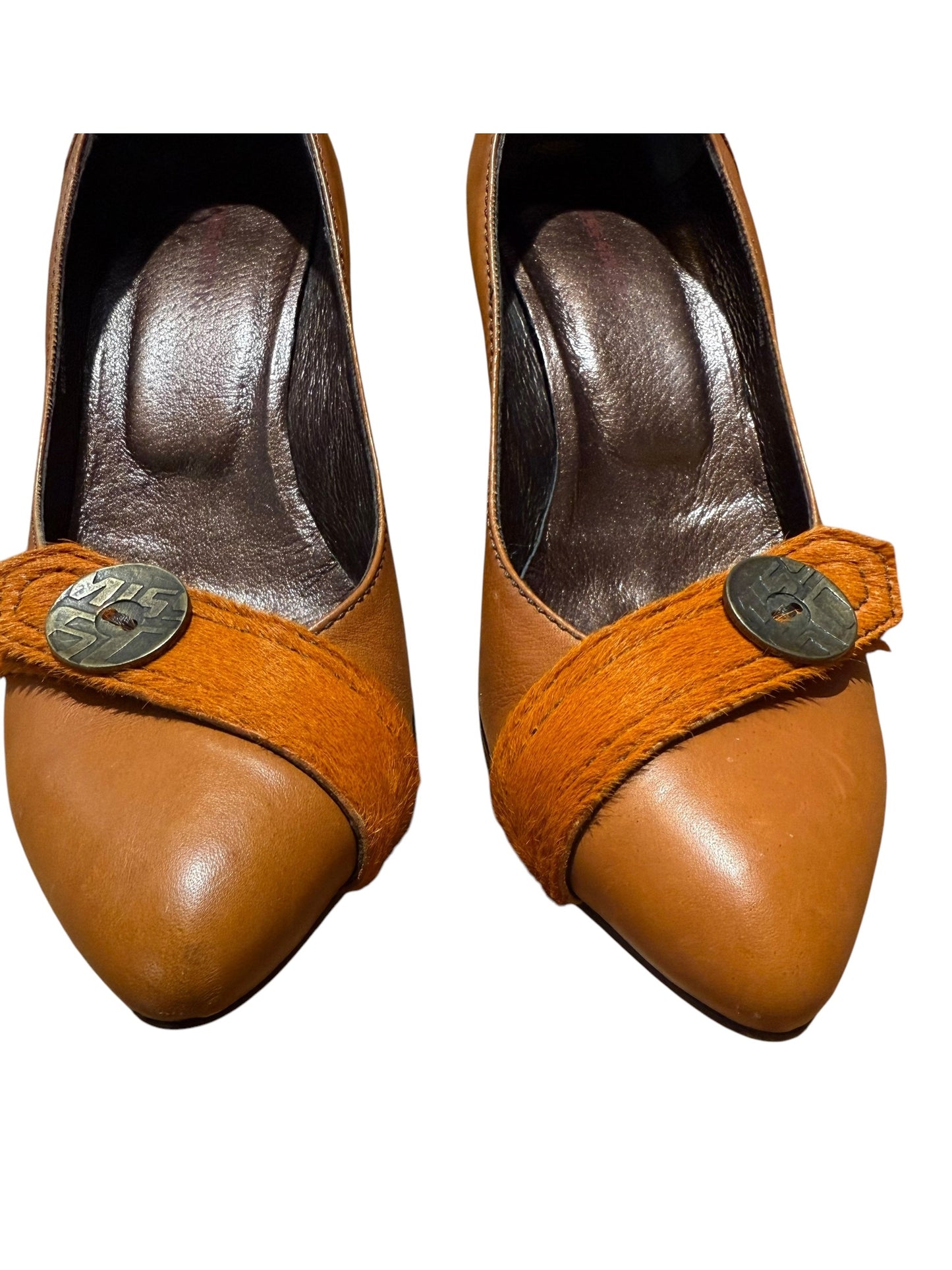 Miss Sixty Burnt Orange Leather Heels