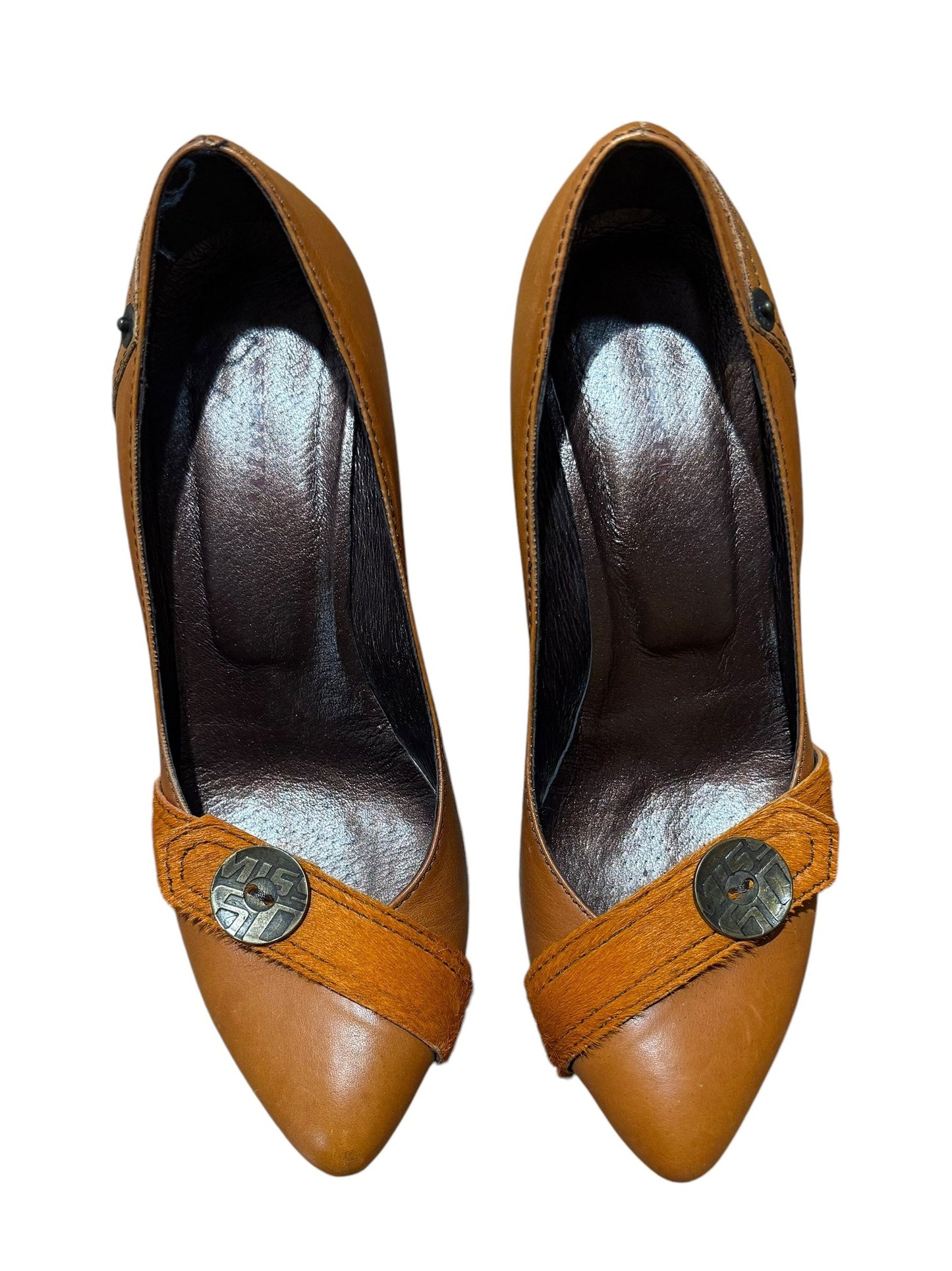 Miss Sixty Burnt Orange Leather Heels