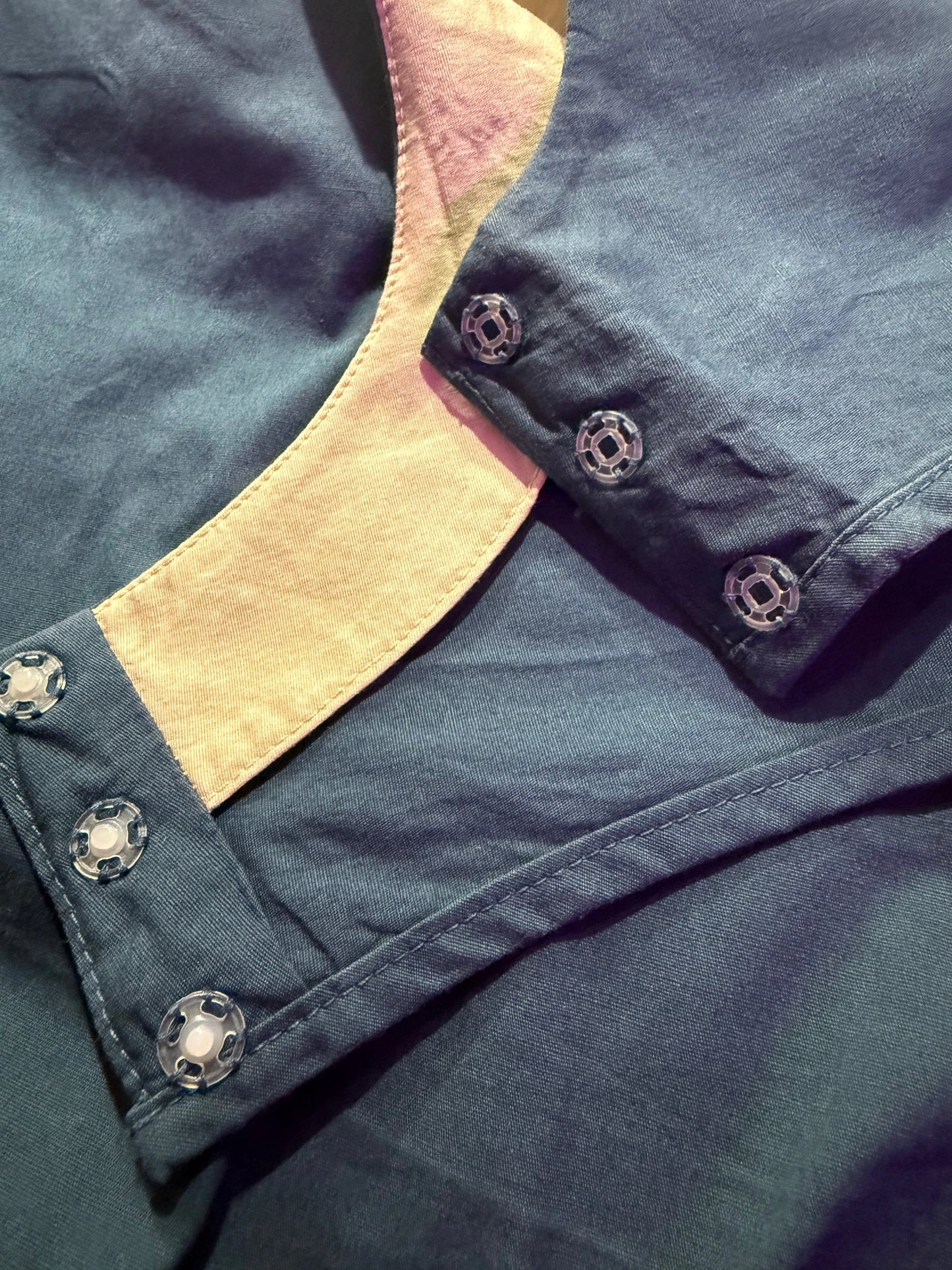 ELLE Blue Popper Top