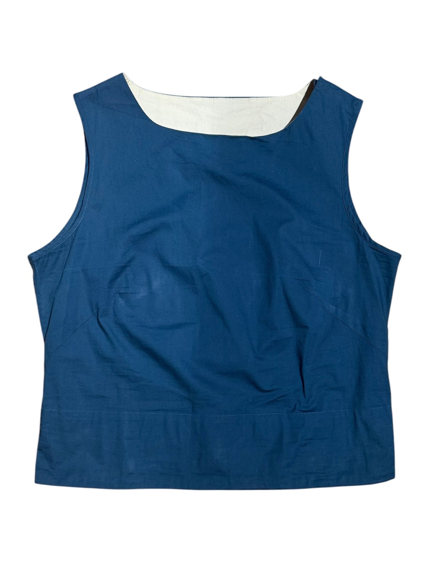 ELLE Blue Popper Top