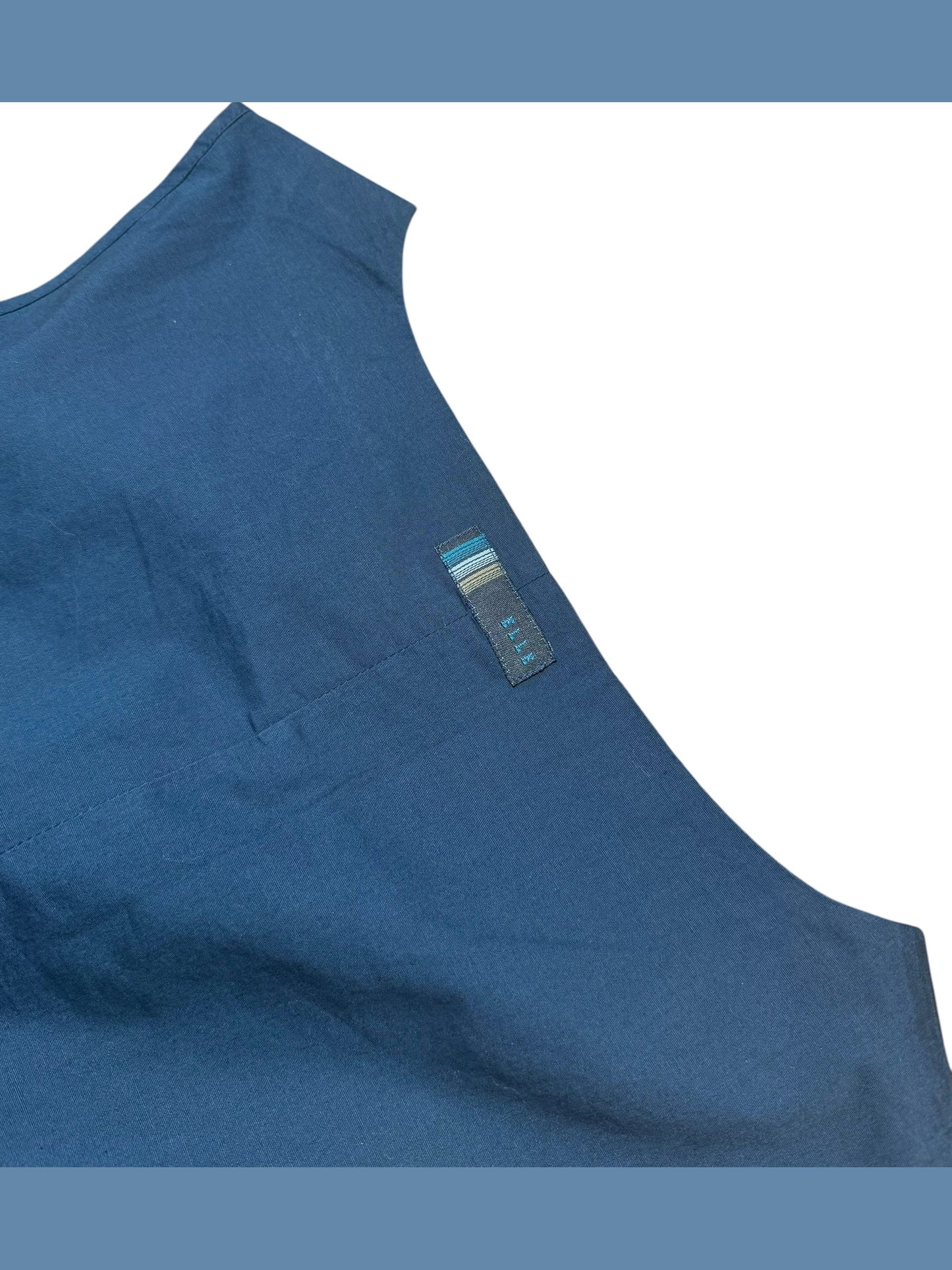 ELLE Blue Popper Top