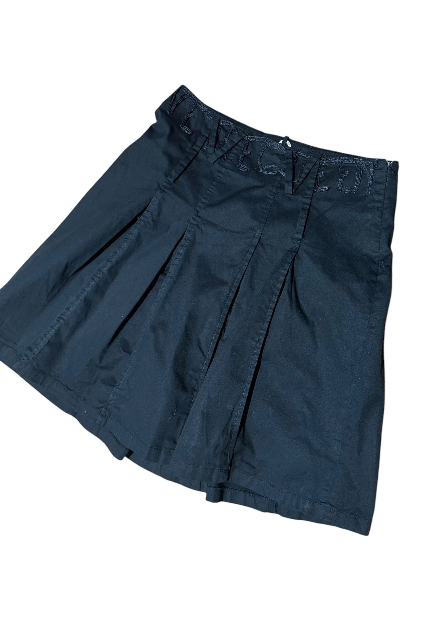 Save The Queen Black Embroidered Skirt
