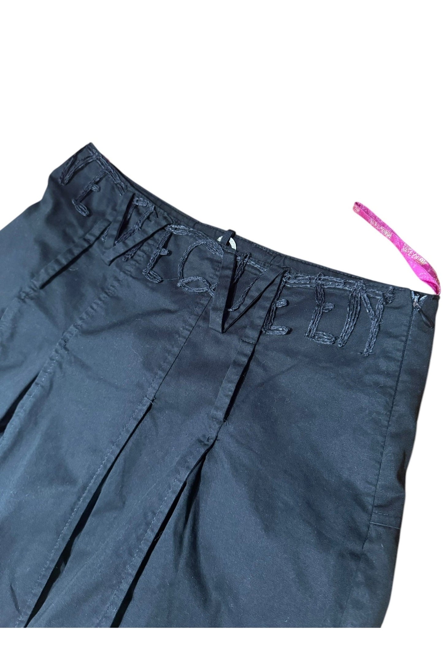 Save The Queen Black Embroidered Skirt