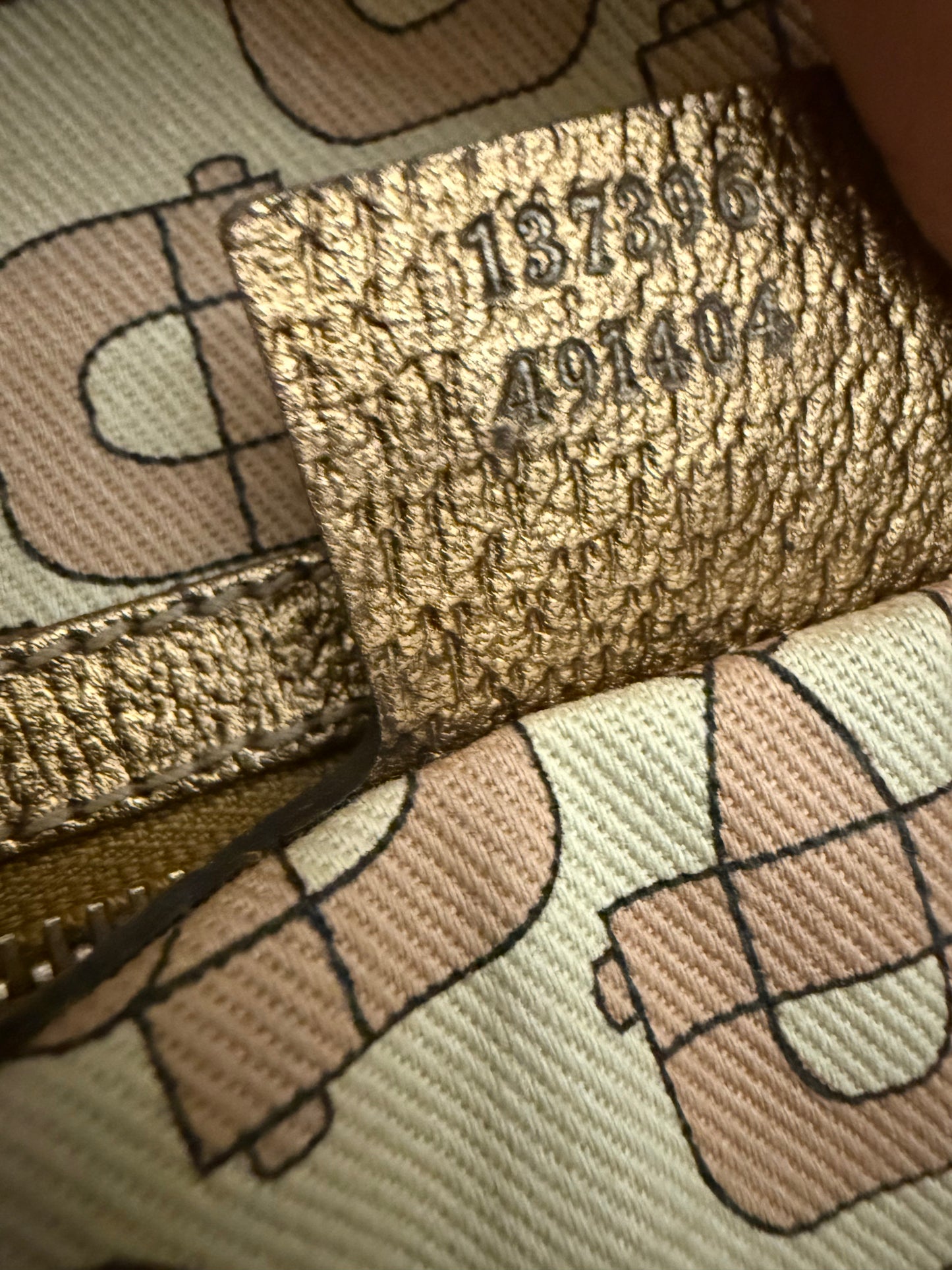 Gucci Monogram Tote Shoulder Bag