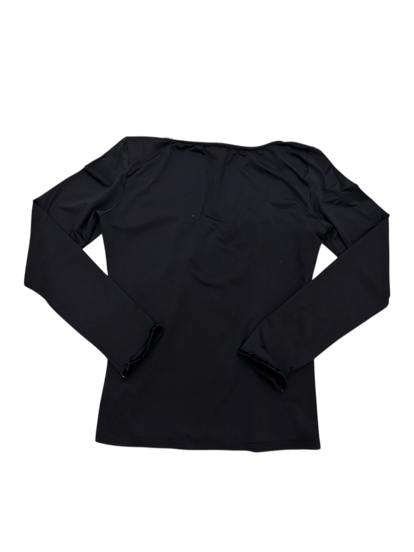 Roberto Cavalli Black Long Sleeve Embellished Top