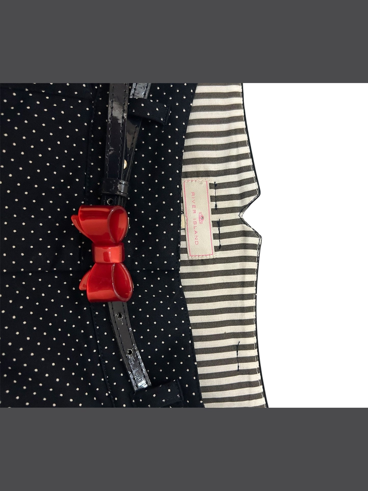 Y2K River Island Polka Dot Mini Shorts