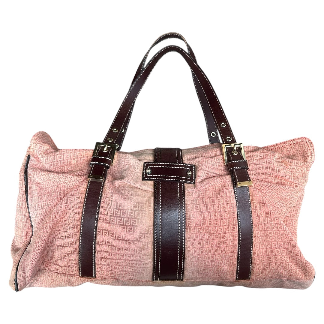 Fendi Selleria Pink Zucca Shoulder Bag