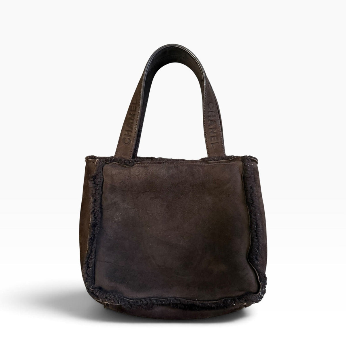 Chanel Mini Shearling Tote Bag