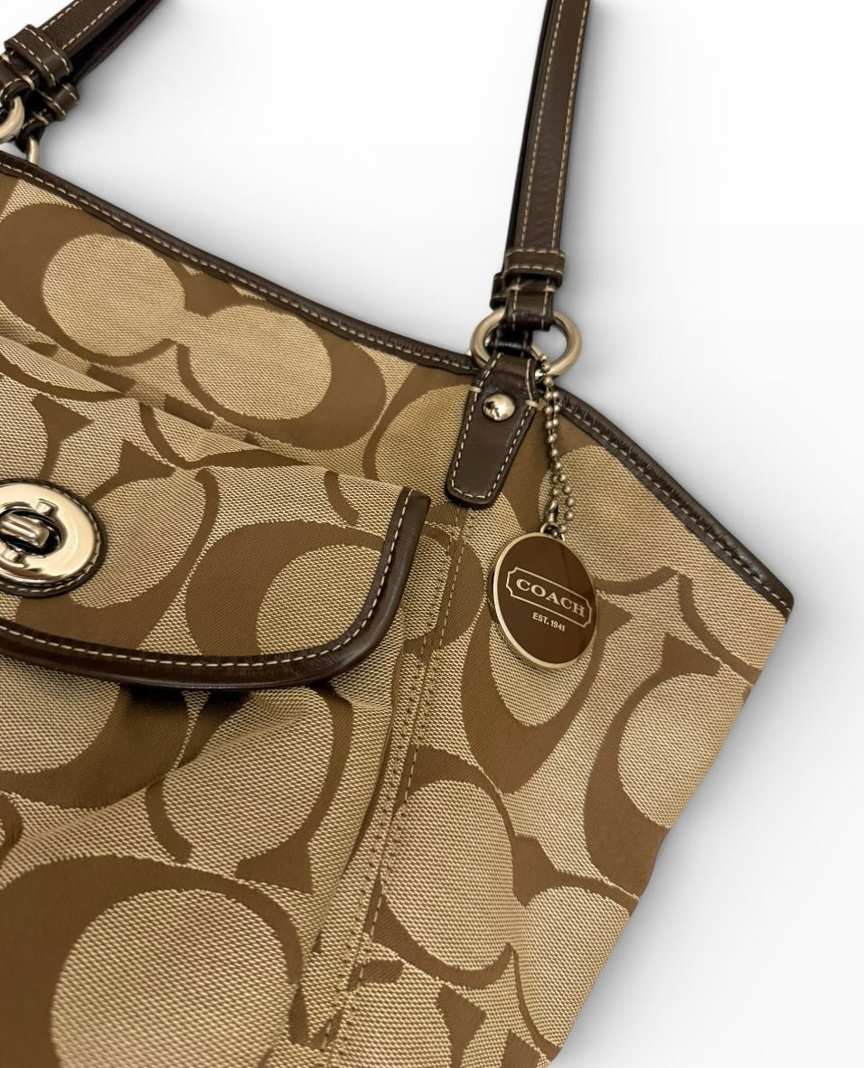 Coach Leah Signature Shoulder Bag