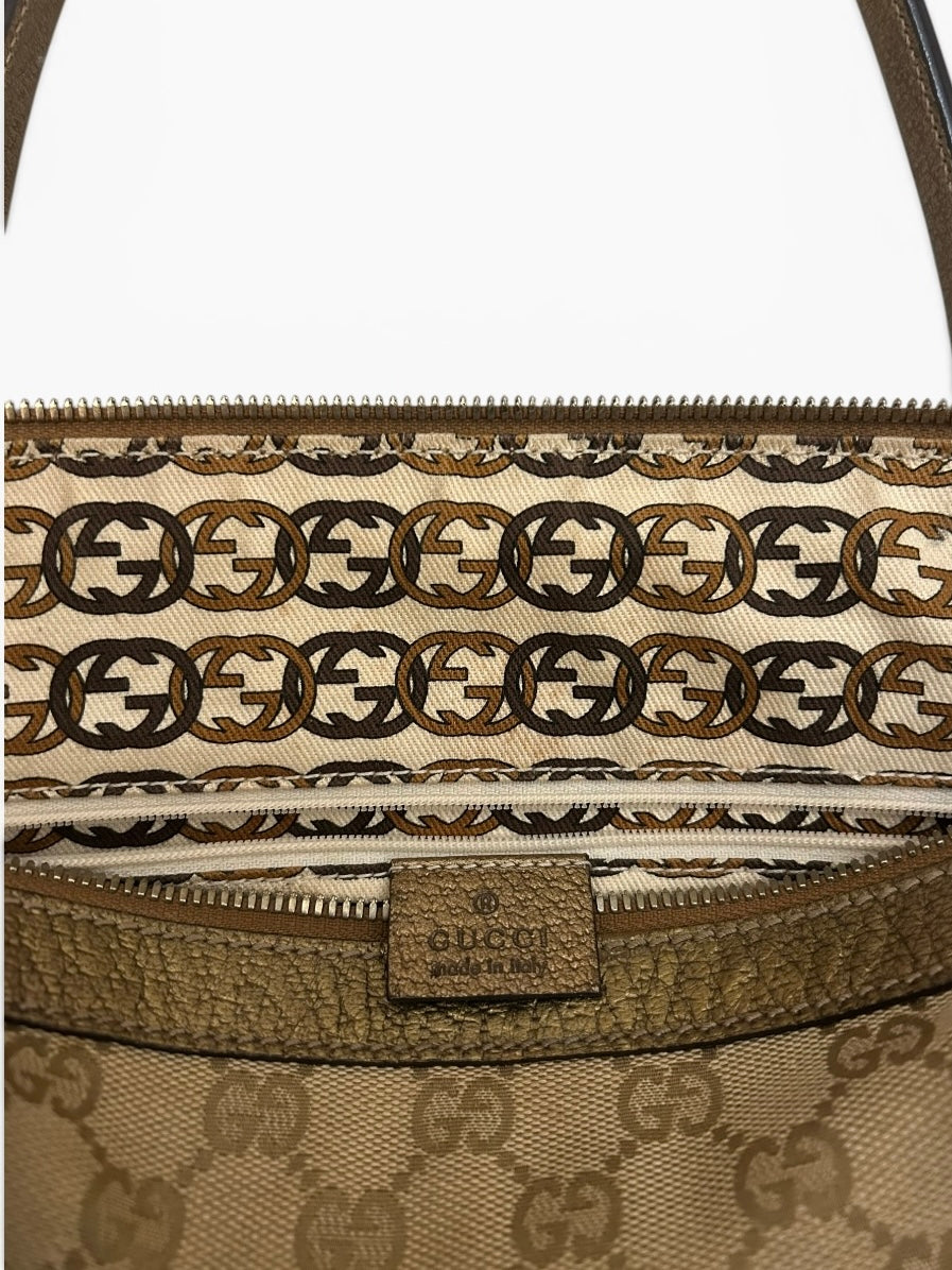 Gucci Monogram Tote Shoulder Bag